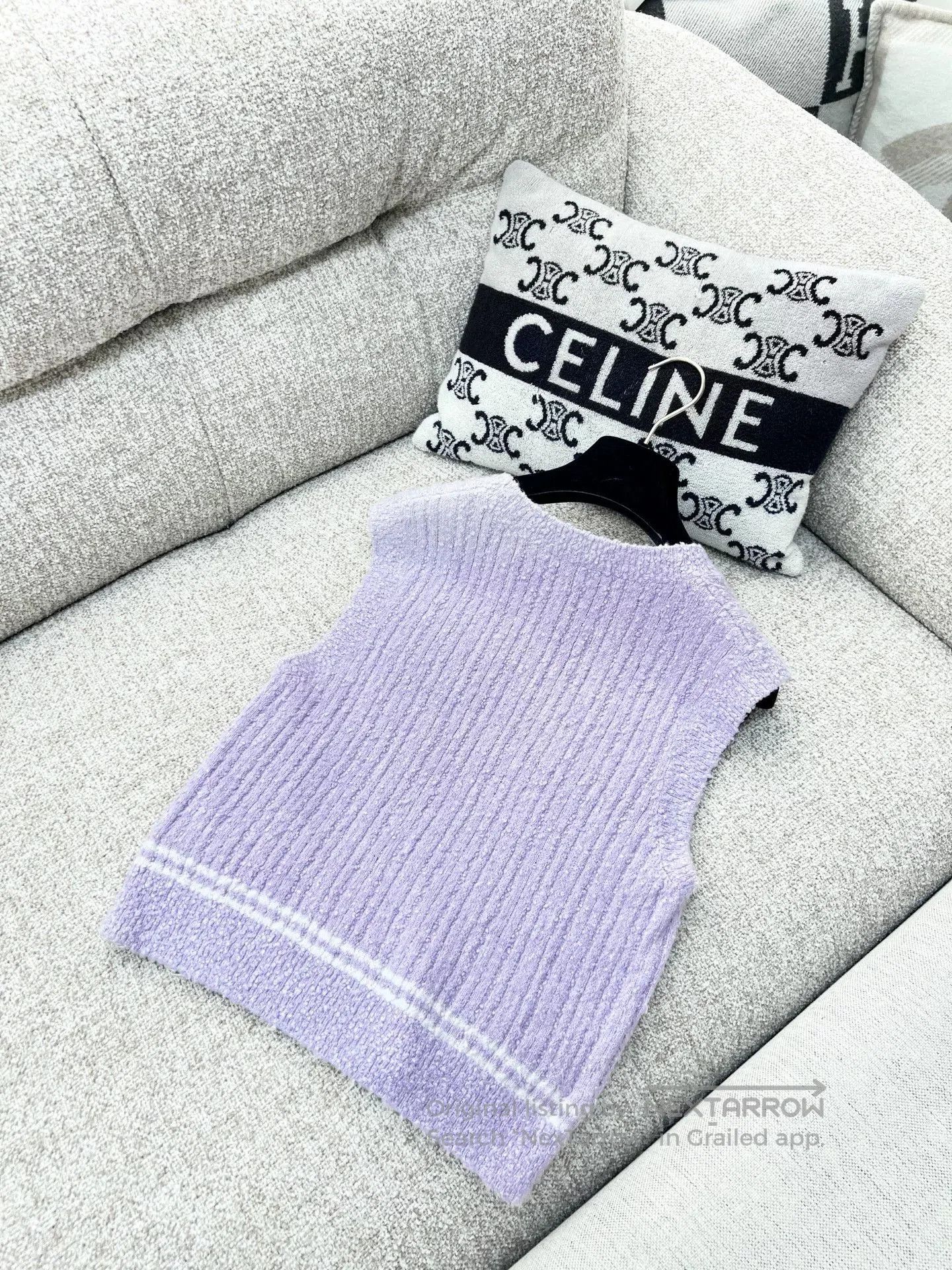 Chanel Chanel 22P Purple Sleeveless Top. Size US M / EU 48-50 / 2 - 3 Thumbnail