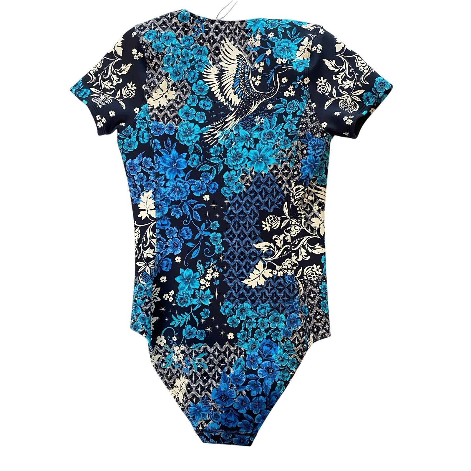 Johnny Was Johnny Was SML Cali Blue-Fly Neoprene Bodysuit/Swimsuit Size ONE SIZE - 2 Thumbnail