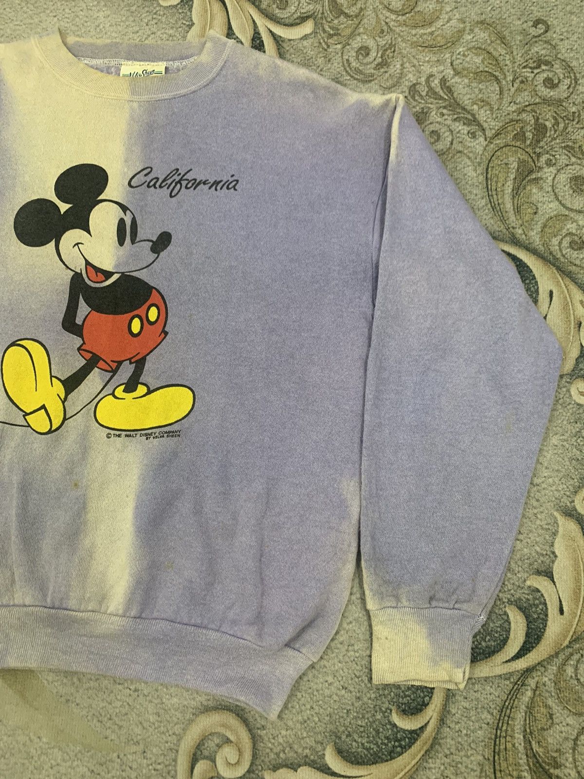 Mickey Mouse × Velva Sheen × Vintage Vintage Mickey Mouse Sweatshirt by Velva Sheen Made in Usa Size US M / EU 48-50 / 2 - 4 Thumbnail