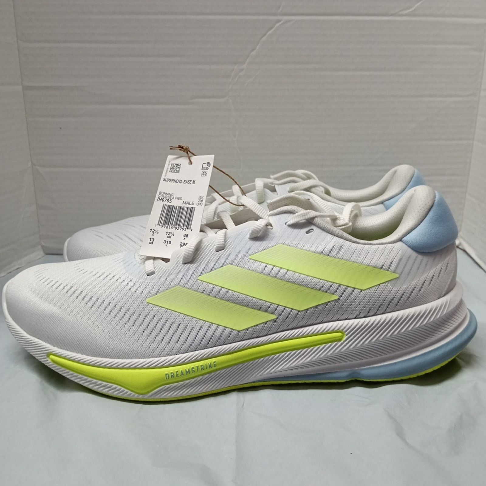 Adidas Adidas Supernova Ease White Yellow Running Shoes Men Size 13 Size US 13 / EU 46 - 3 Thumbnail