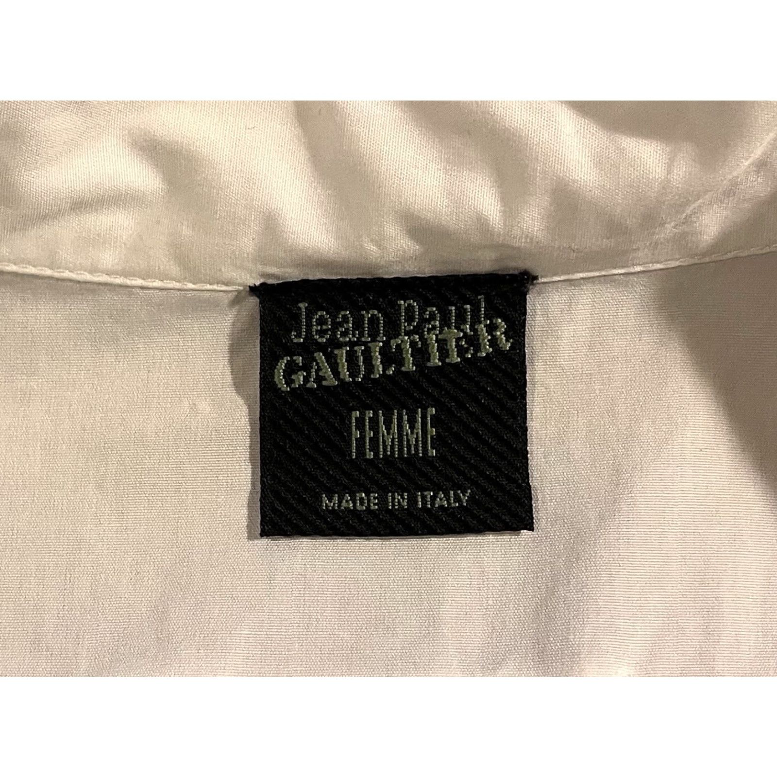 Jean Paul Gaultier VINTAGE Jean Paul Gaultier Femme Shirt Women’s 6 White Gauze 90s Size M / US 6-8 / IT 42-44 - 7 Thumbnail