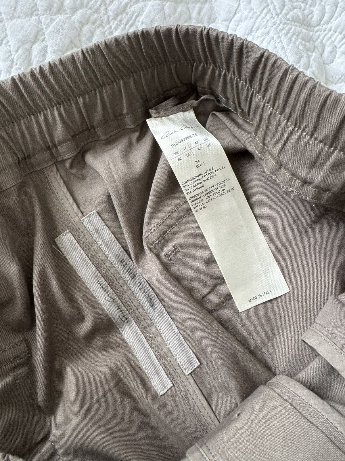 Rick Owens RICK OWENS Cotton-blend twill cargo trousers Size US 36 / EU 52 - 3 Thumbnail