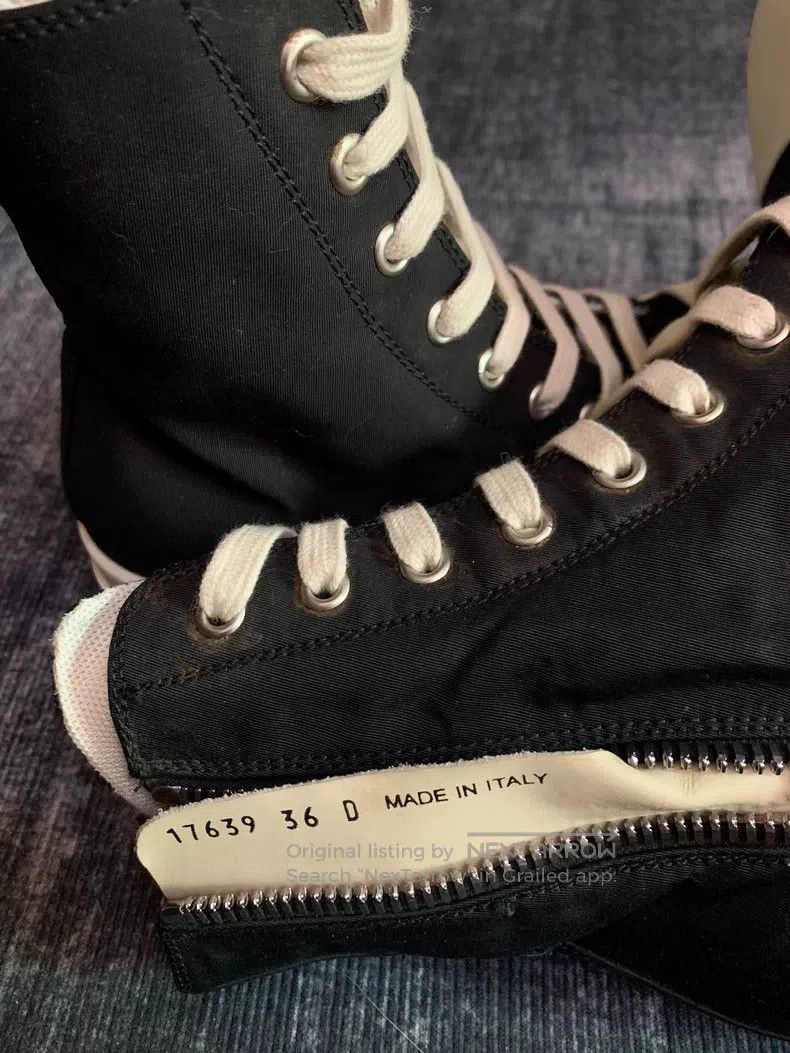 Rick Owens Rick Owens Double line wax surface large Converse shoes Size US 5.5 / IT 35.5 - 5 Thumbnail