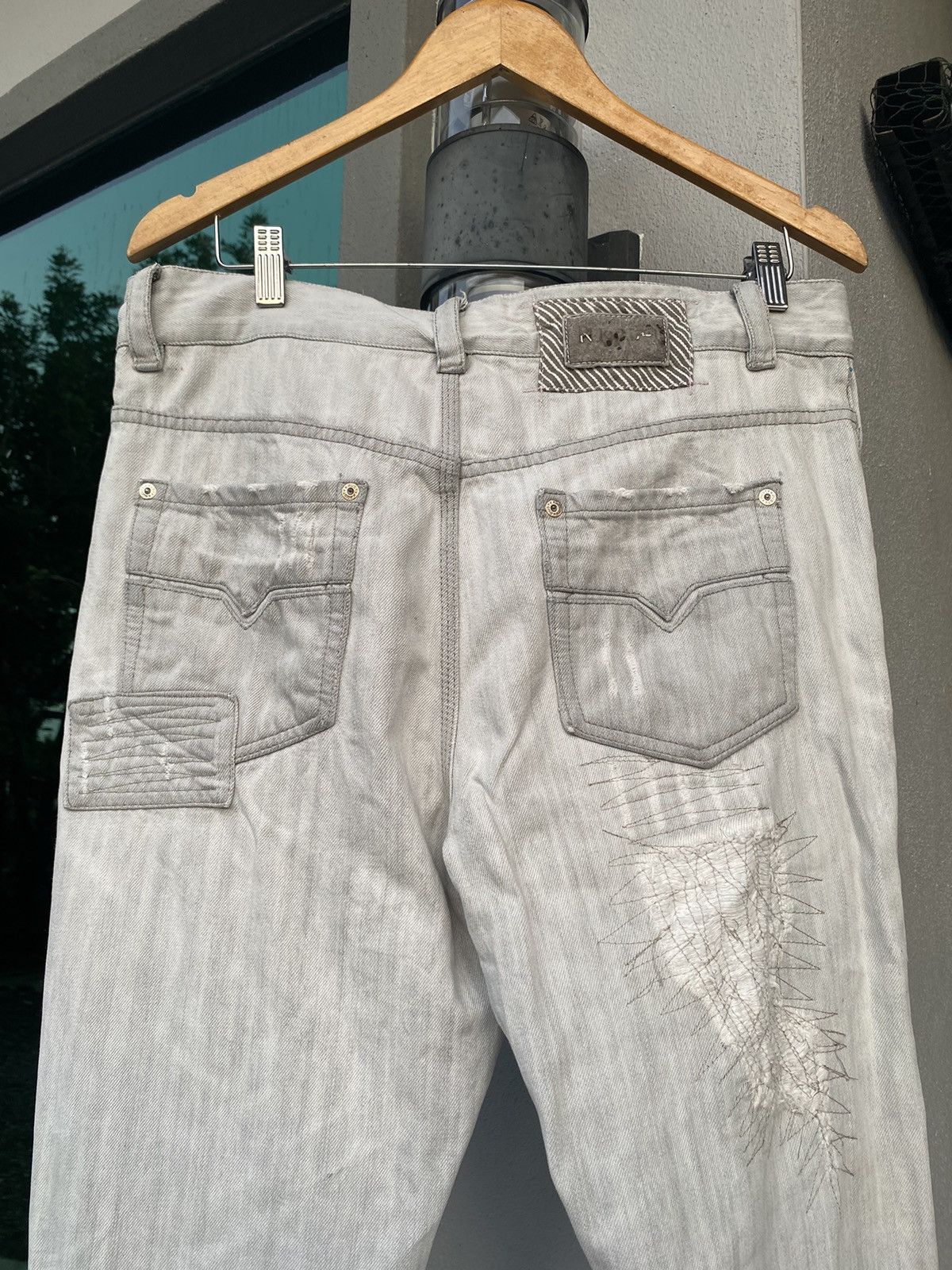 Japanese Brand × Vintage Vintage Distressed Sashiko Size US 35 - 7 Thumbnail