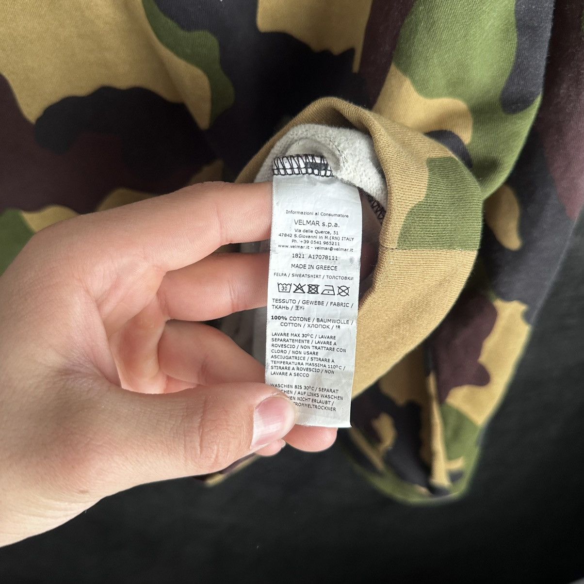 Moschino Underwear Moschino Camouflage Hoodie Green Size US XL / EU 56 / 4 - 6 Thumbnail