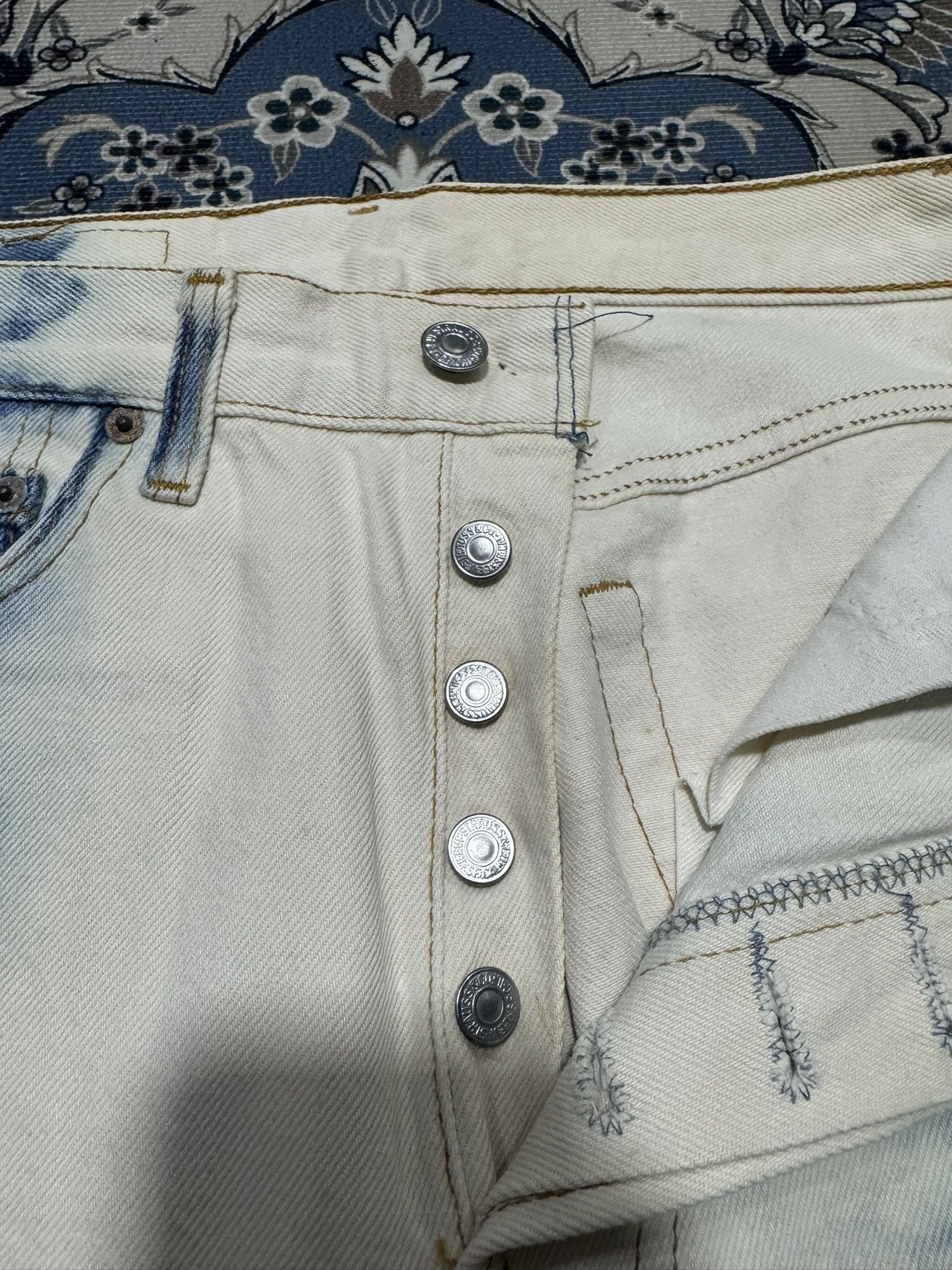 Levi's × Vintage Vintage Levis 501 Rindem 524 Buttonfly Bleach Jeans Size US 30 / EU 46 - 4 Thumbnail