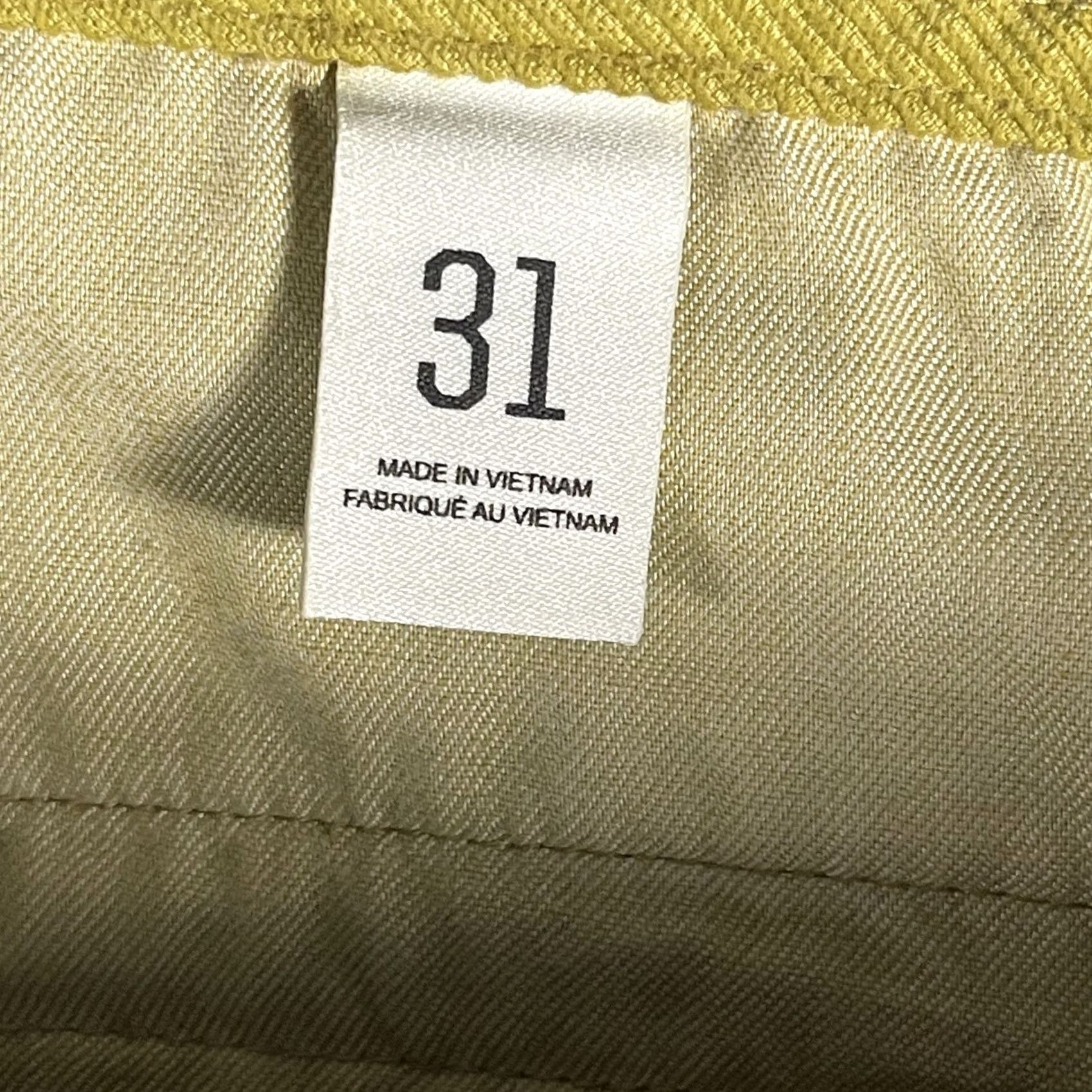 Bdg BDG Corduroy Pants Womens 31 Yellow Straight Leg High Rise Urban Outfitters Pants Women Yellow 90s Retro Style with Pockets Size 24" / US 00 / IT 34 - 4 Thumbnail