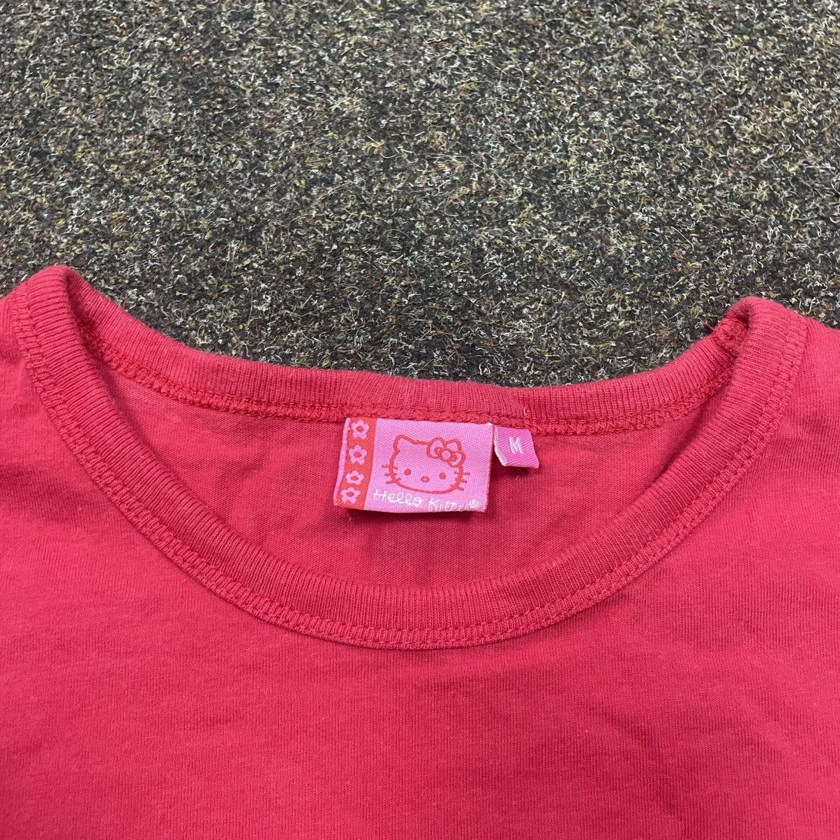 Japanese Brand Y2K Hello Kitty Rhinestone Pink Tee Japan Sanrio Babycore M Size M / US 6-8 / IT 42-44 - 5 Thumbnail