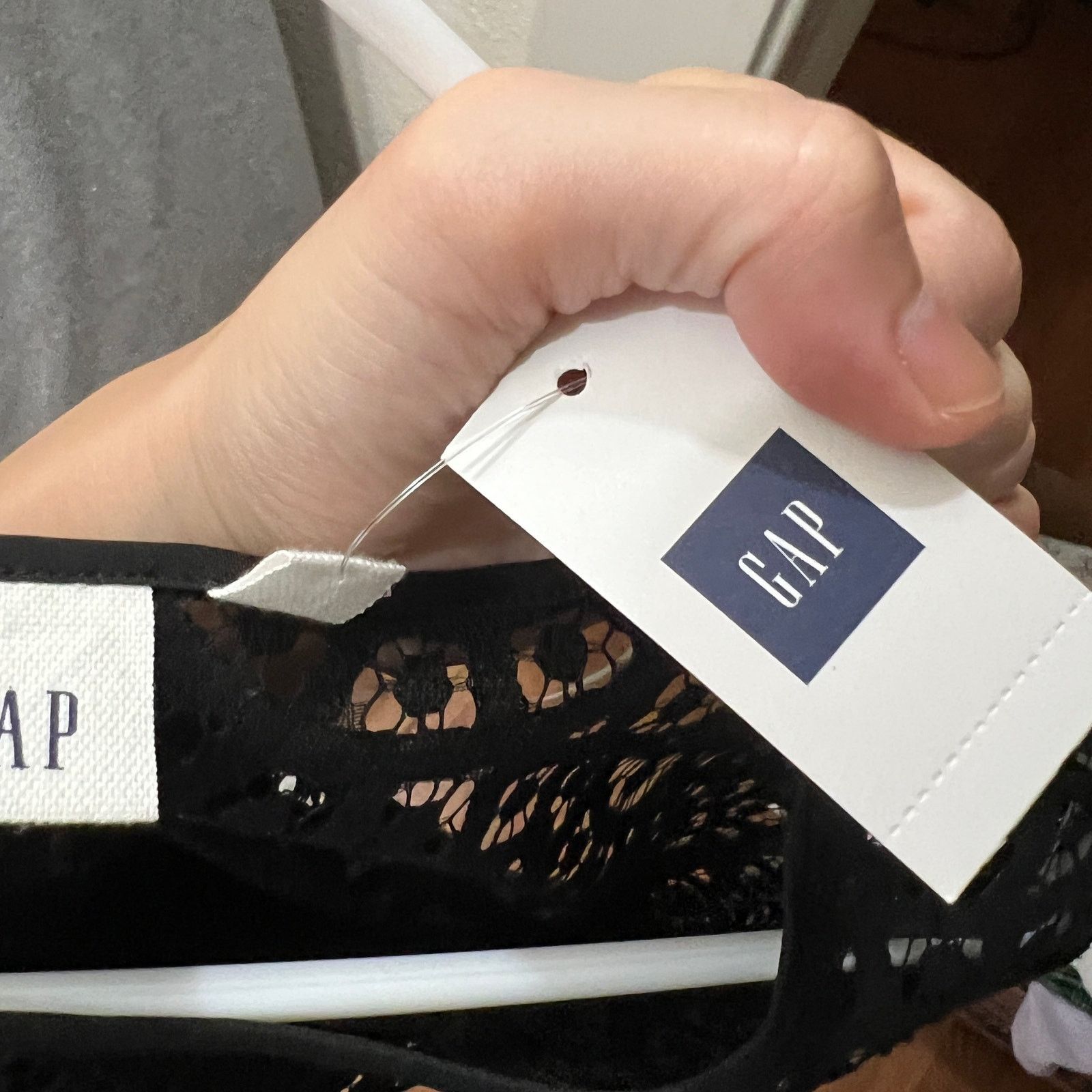 Gap Gap Black Lace Shirt Women Size M Casual Top Shirt Ladies Size M / US 6-8 / IT 42-44 - 4 Thumbnail