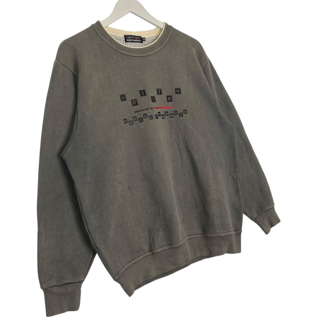 Other Vintage Kansai Yamamoto Homme Sweatshirt Crewneck Grey Size US M / EU 48-50 / 2 - 3 Thumbnail