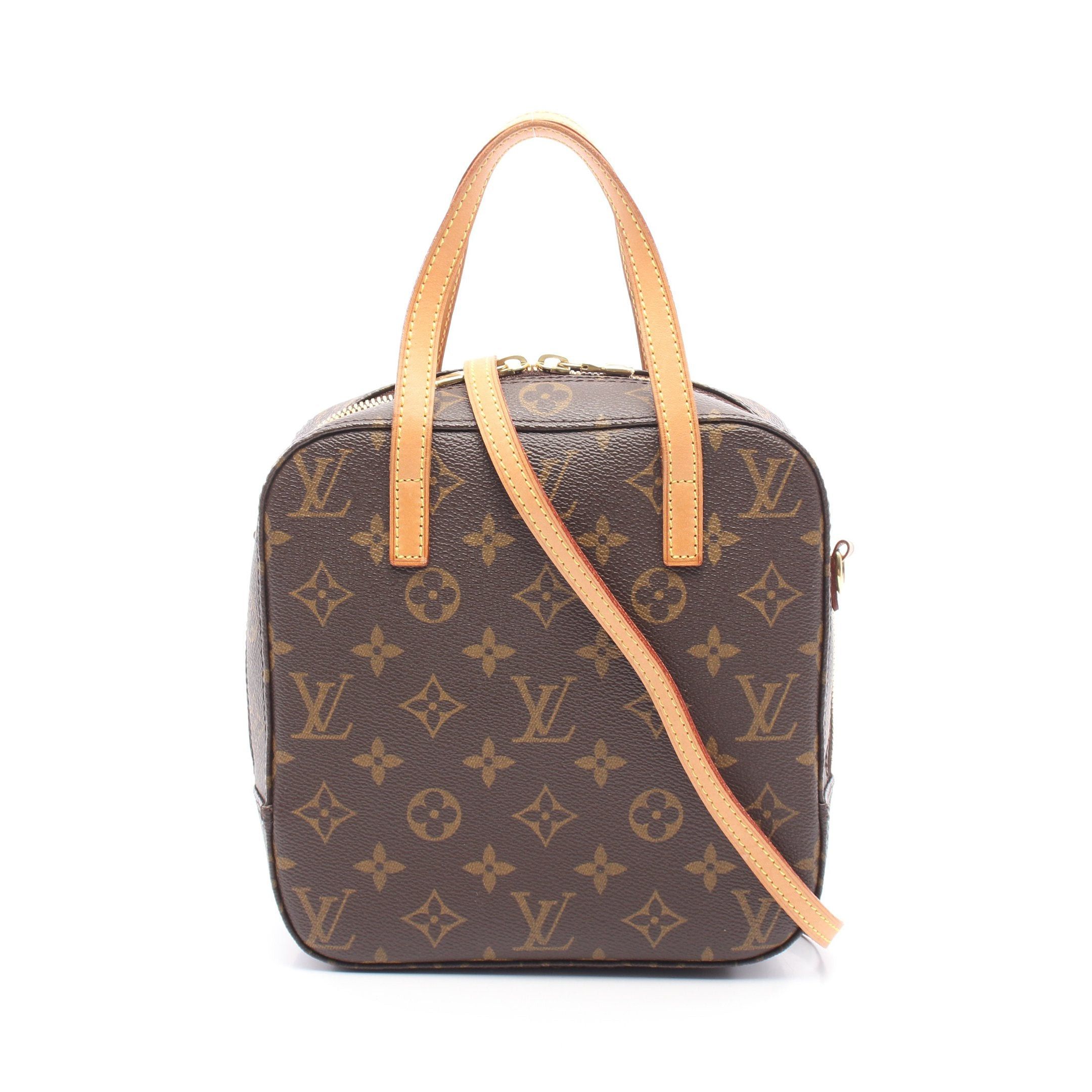 Louis Vuitton Louis Vuitton Spontini Monogram Handbag Leather Brown Size ONE SIZE - 1 Thumbnail