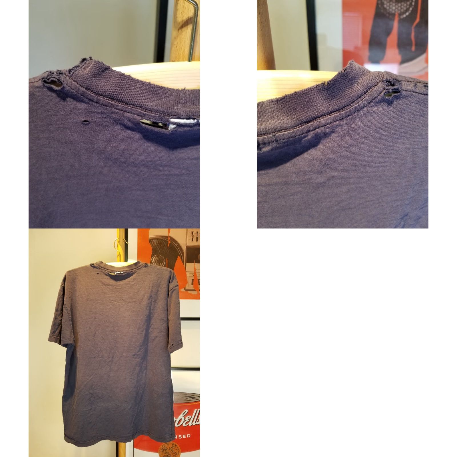 Vintage VINTAGE 90' ST-LAWRENCE COLLEGE Gradient Sun Faded Distressed T-Shirt SZ LARGE Mens T-Shirt Blue (Back) 29in Length 23in Chest See Detail Size US L / EU 52-54 / 3 - 9 Thumbnail