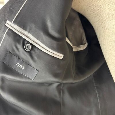 Hugo Boss Hugo Boss Pure Wool Blazer Jacket 2 Button Gray Sport Coat S Size 42L - 8 Thumbnail