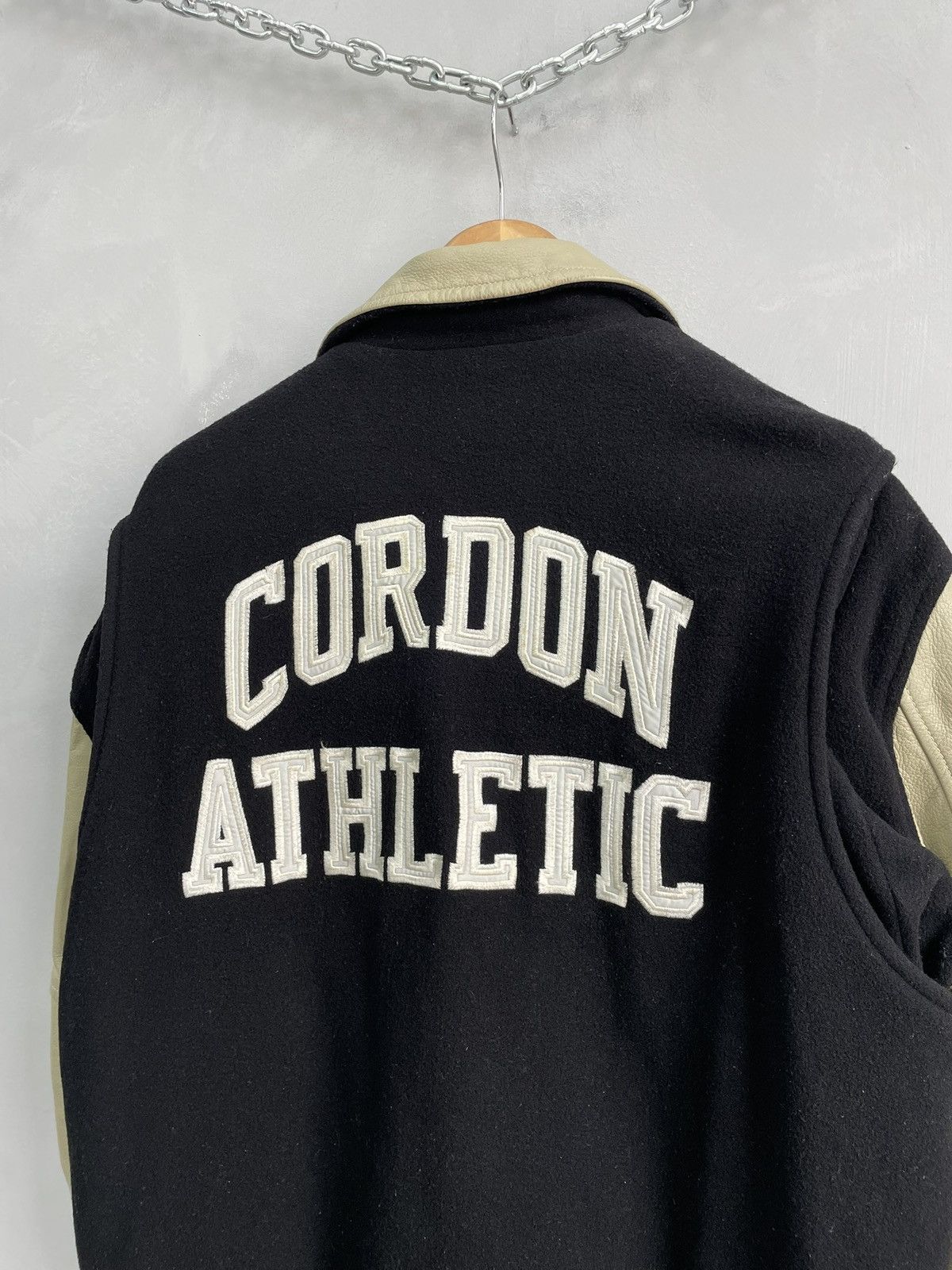 Cordone Retro varsity Leather/wool jacket diesel style y2k Size US L / EU 52-54 / 3 - 13 Thumbnail