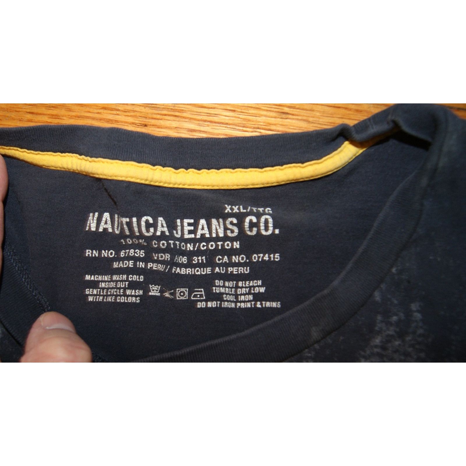 Nautica VTG Nautica Jeans AOP Piarate Ship Affliction XL TShirt Size US XL / EU 56 / 4 - 3 Thumbnail