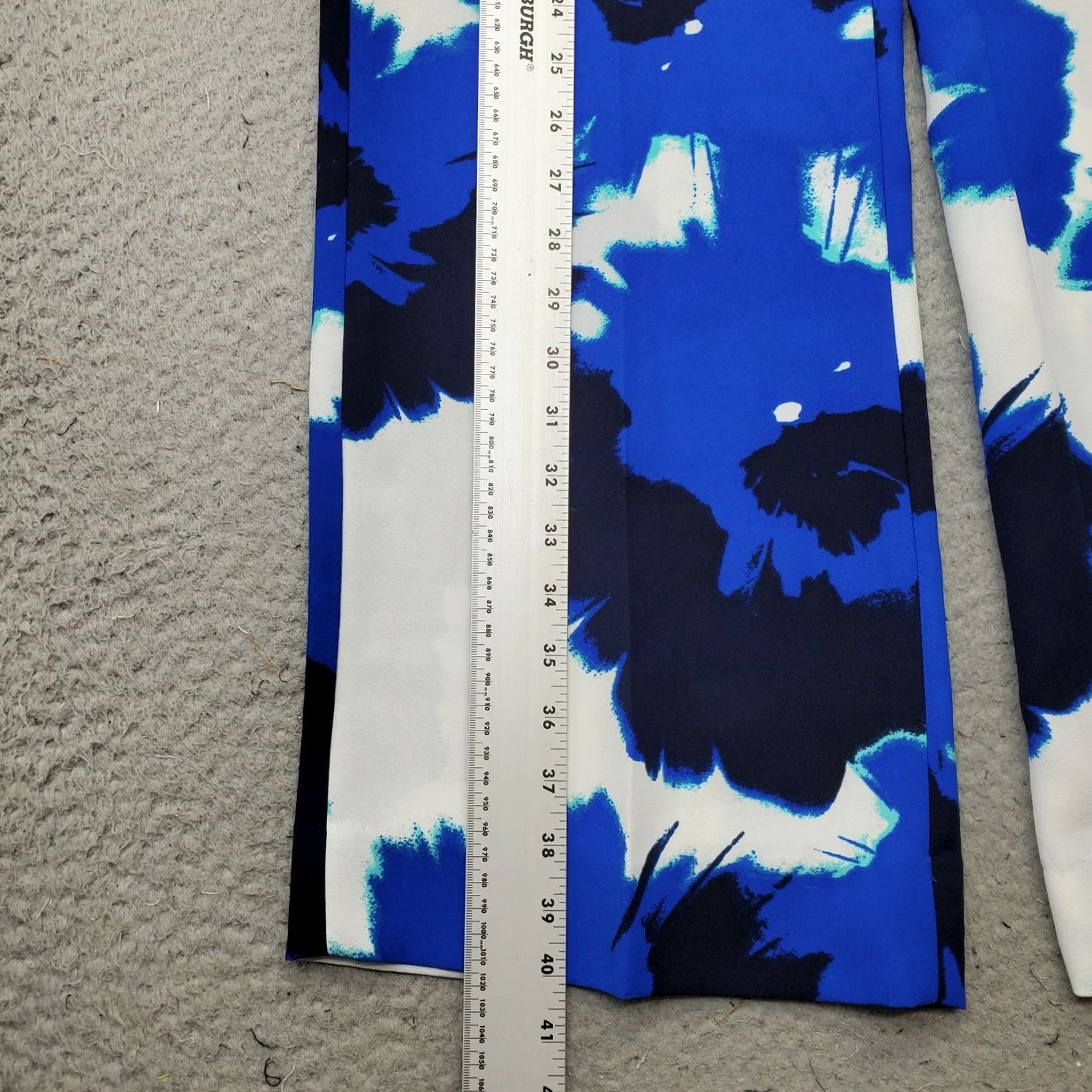 Banana Republic Banana Republic Blake Pants Womens 4 Multi Floral Wide Leg Mid Rise Zip Fly Size 27" / US 4 / IT 40 - 3 Thumbnail