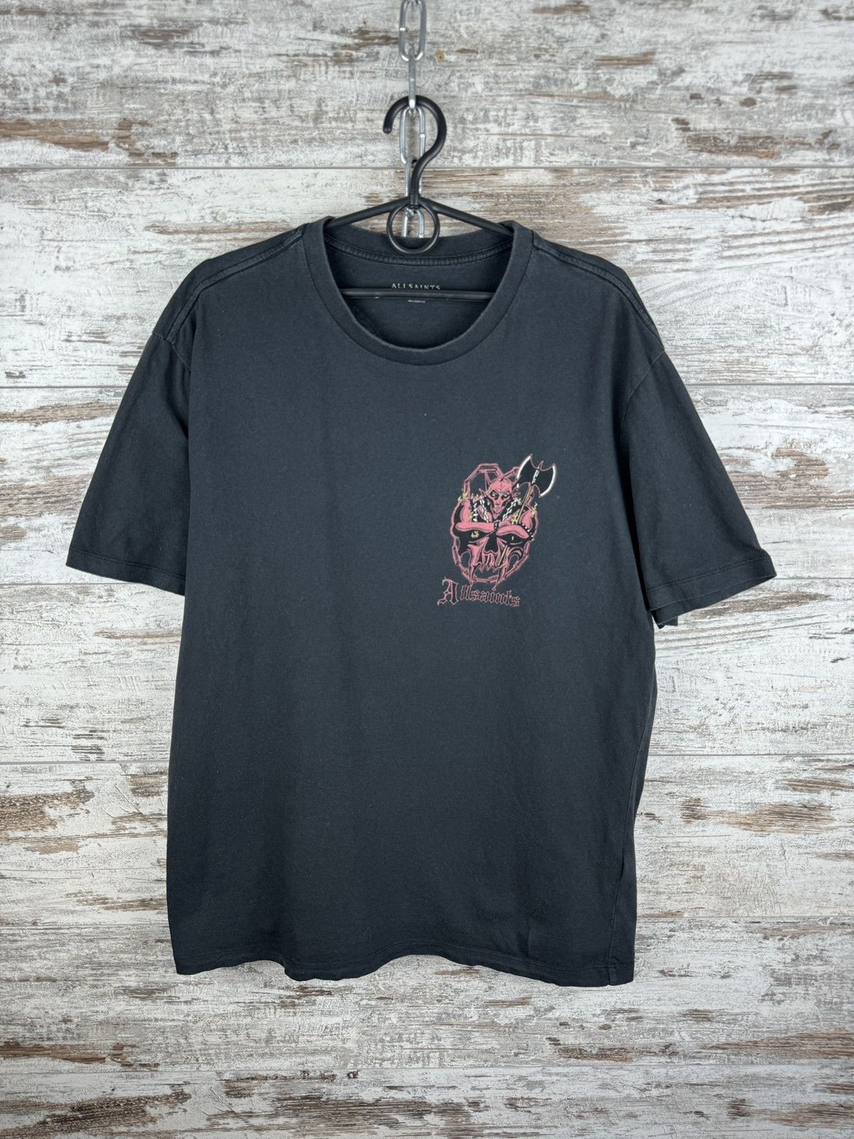 Allsaints Mens Vintage AllSaints Gatekeeper ss crew T-Shirt tee art Size US M / EU 48-50 / 2 - 2 Thumbnail