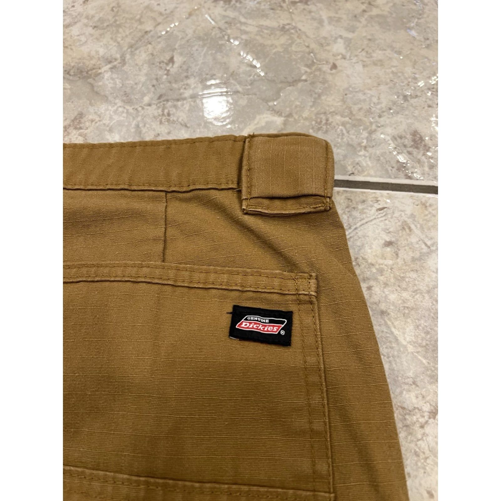 Dickies Dickies Cargo Shorts Mens 42 Relaxed Fit Canvas Brown 11" Inseam Cargo Pocket Workwear 90s Y2K Vintage: No Size US 42 / EU 58 - 3 Thumbnail