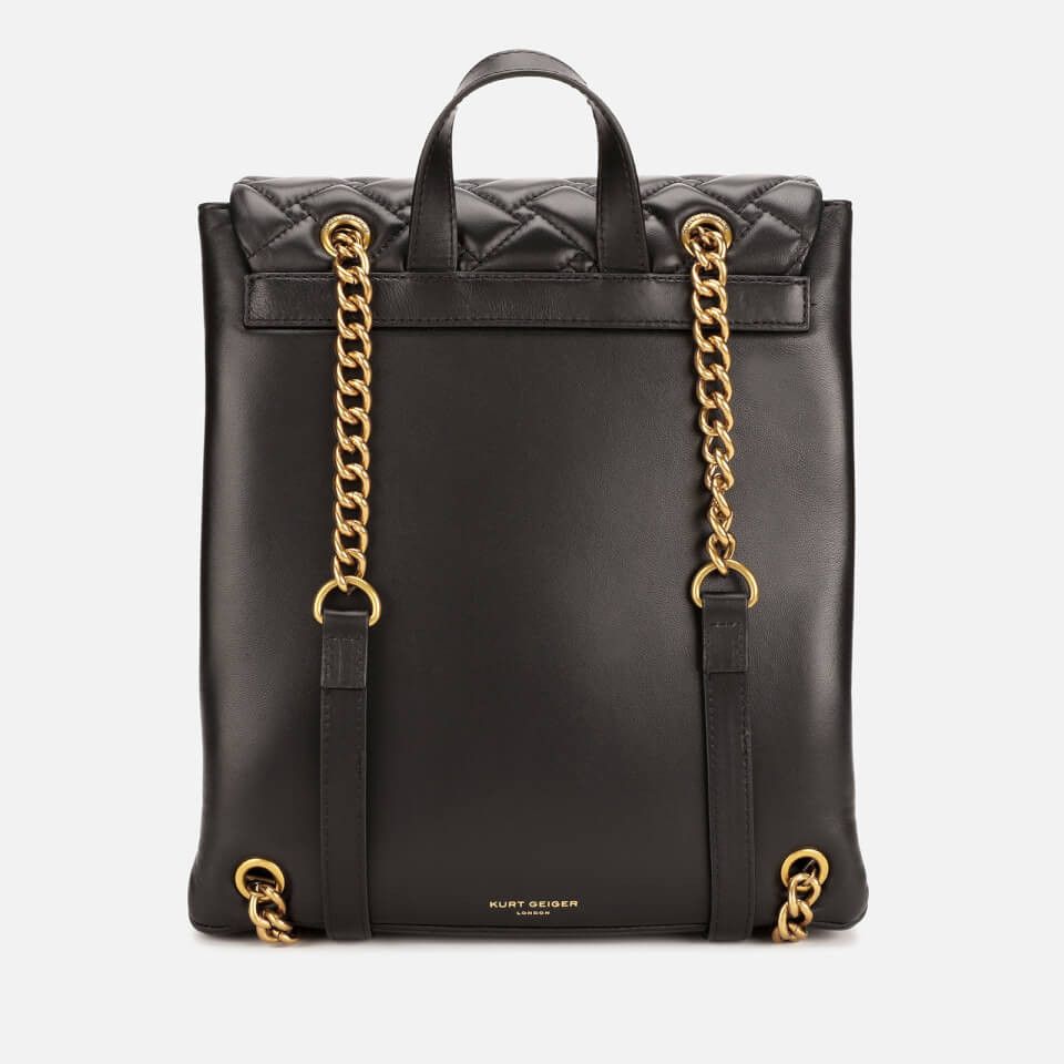 Kurt Geiger Kurt Geiger Leather Kensington Backpack - Black Size ONE SIZE - 12 Thumbnail