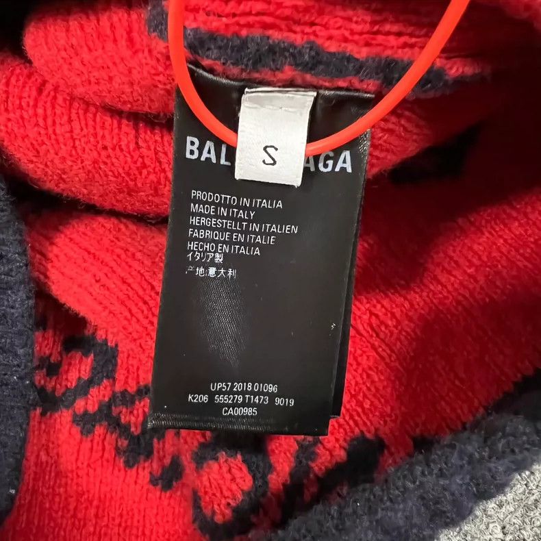 Balenciaga Balenciaga Full-printed barrage knitted sweater Size US S / EU 44-46 / 1 - 6 Thumbnail