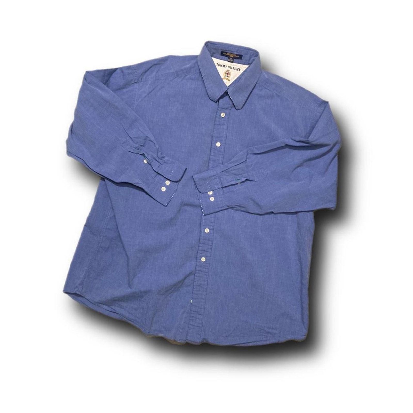 Tommy Hilfiger Tommy Hilfiger Button Down Long Sleeve Polo Sz 17 32-33 Size US L / EU 52-54 / 3 - 1 Thumbnail