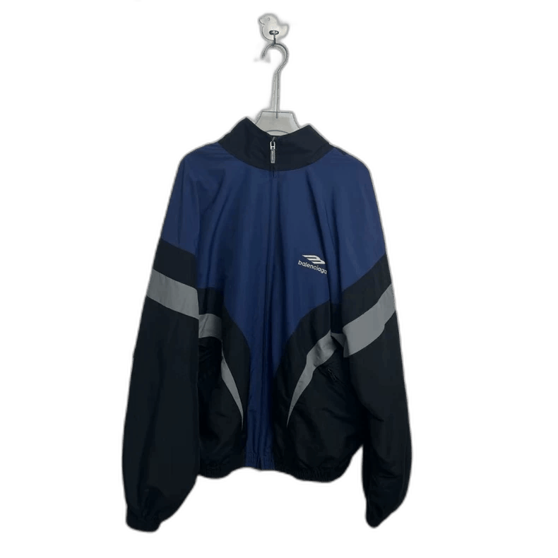 balenciaga embroidered logo zip