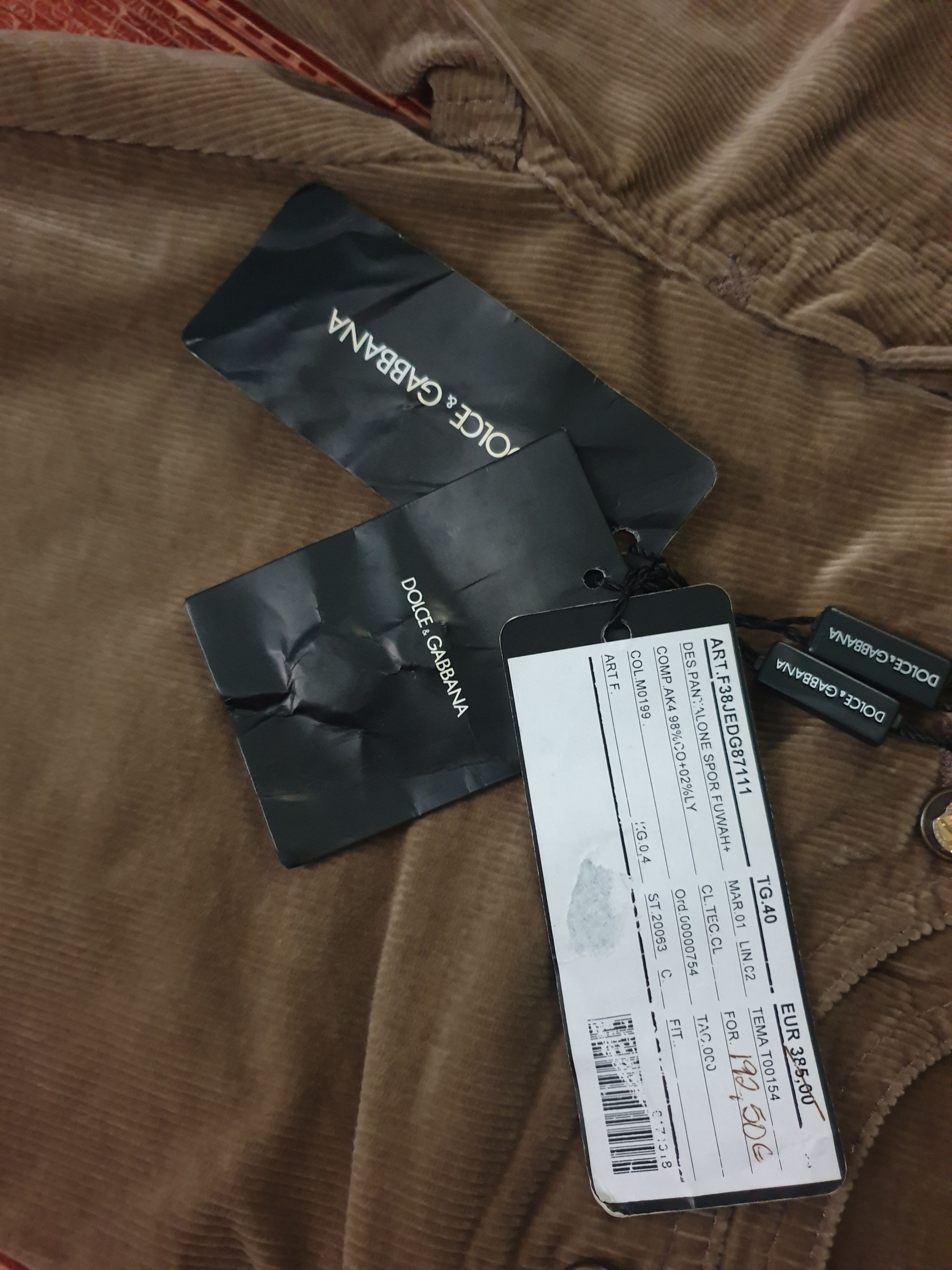 Dolce & Gabbana 💥Dolce & Gabbana Cudroy Chocolate pant Size US 29 - 8 Thumbnail