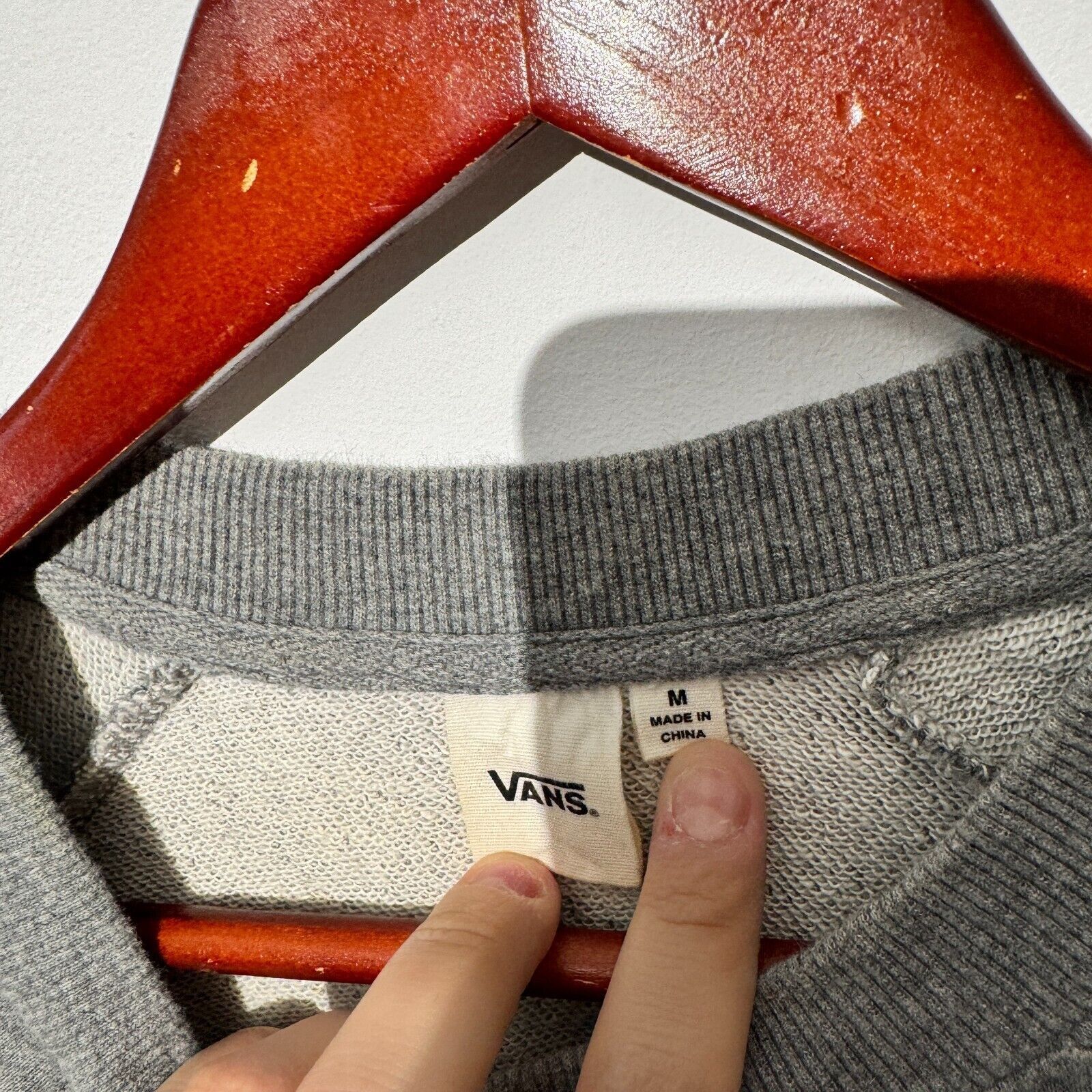 Vans Vintage Vans Gray Cotton Sweatshirt Size M Regular Fit Size US M / EU 48-50 / 2 - 7 Thumbnail