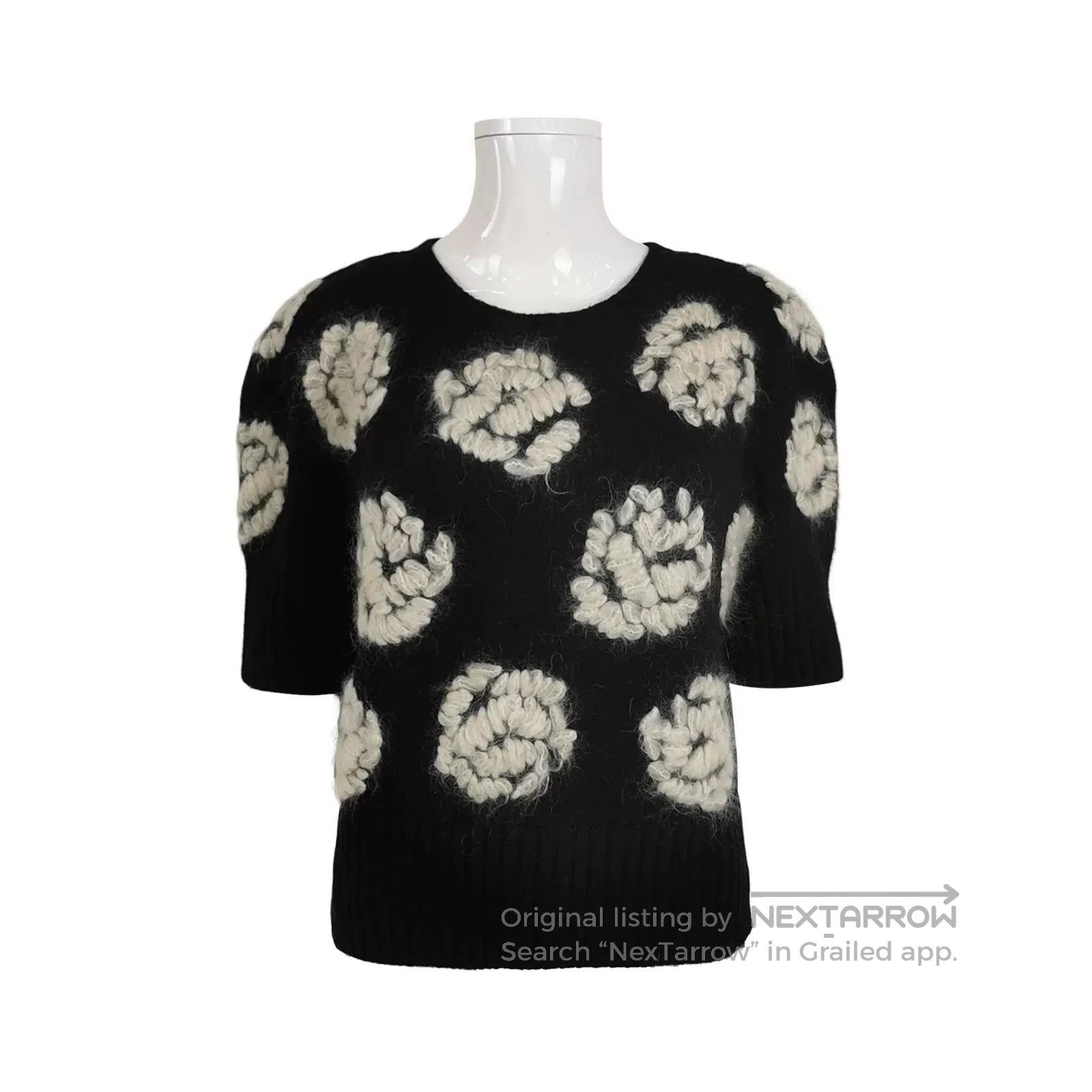 Tory Burch Tory Burch Wool Mohair Cashmere Crewneck Sweater L. Size L / US 10 / IT 46 - 1 Thumbnail