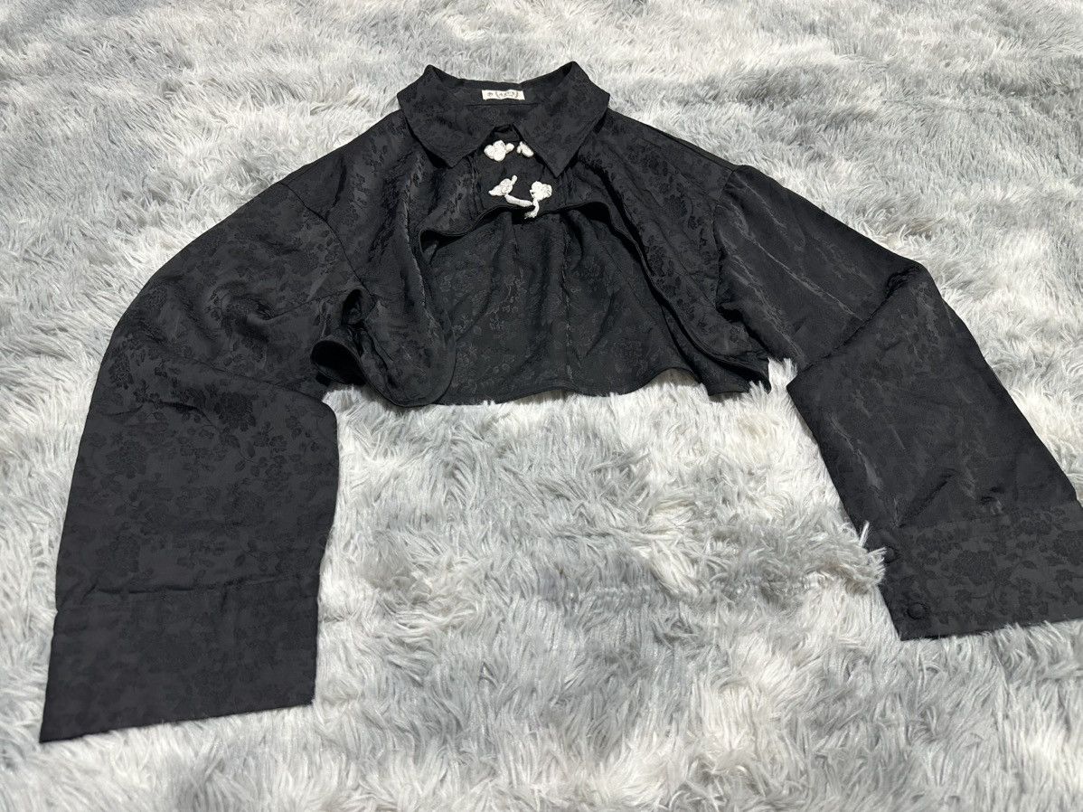 Japanese Brand 🔥Y2K Vintage Axes Femme Cropped Bolero Chinese Shirt Size M / US 6-8 / IT 42-44 - 6 Thumbnail