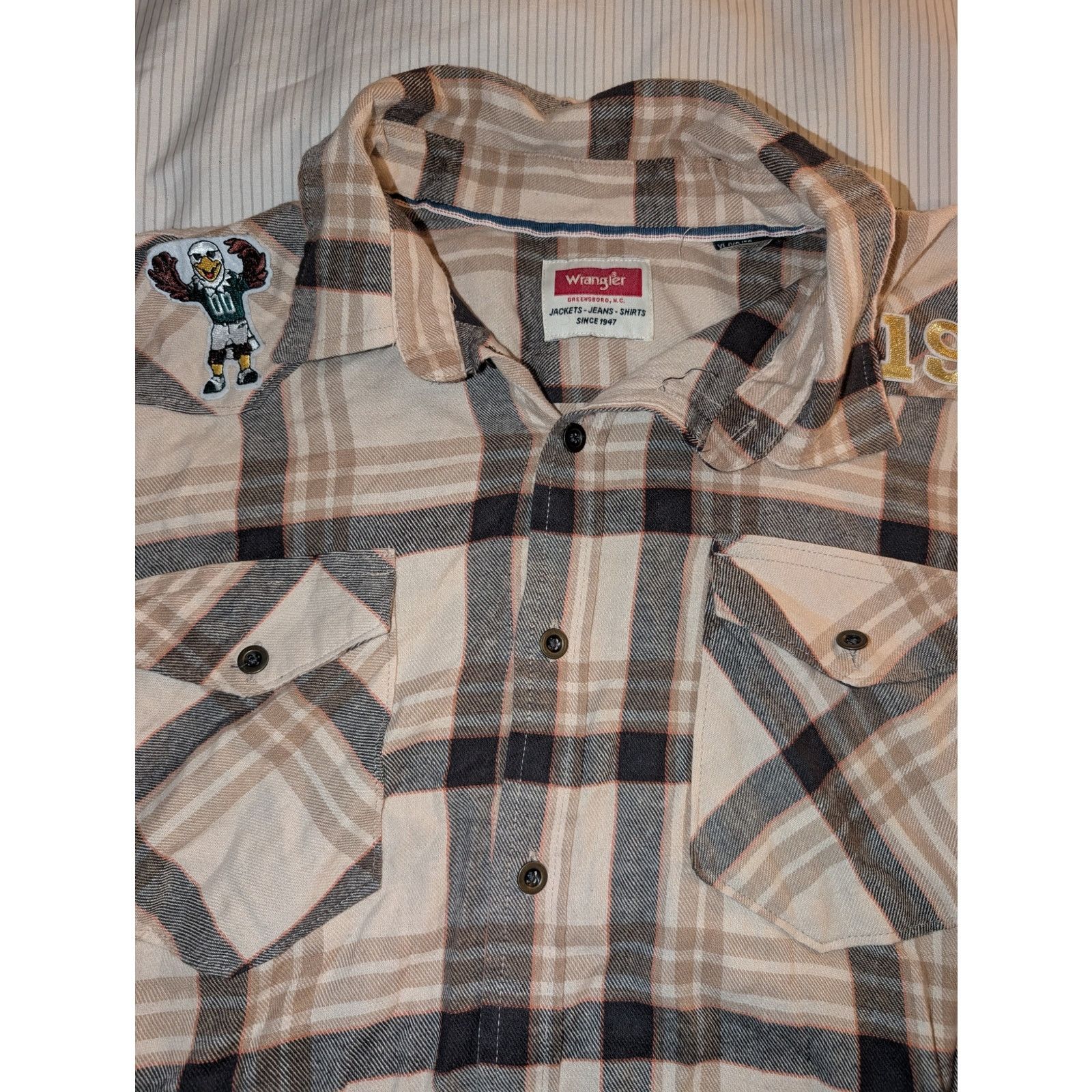 Wrangler Wrangler Jeans 1977 Philadelphia Eagle Flannel Shirt size XL Size US XL / EU 56 / 4 - 2 Thumbnail