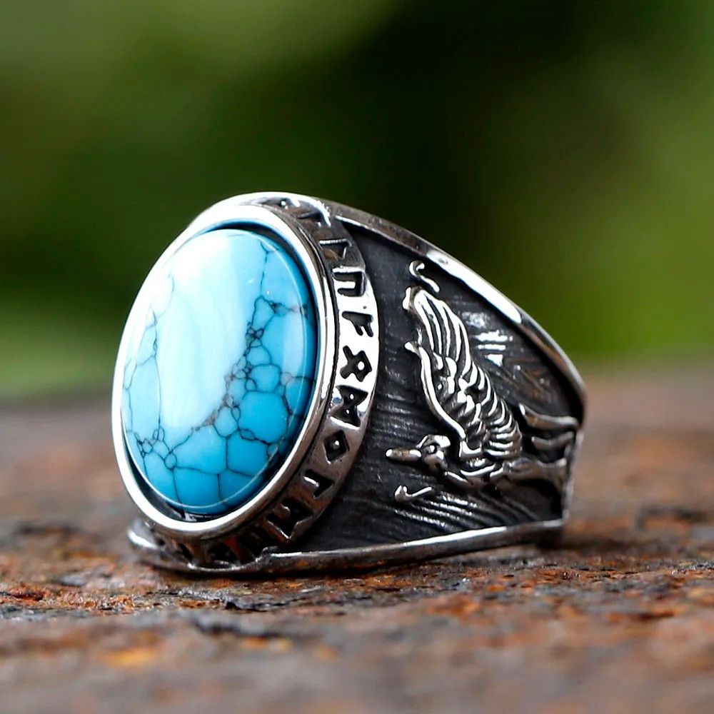 Jewelry Rune and Wolf Ring Size ONE SIZE - 2 Thumbnail