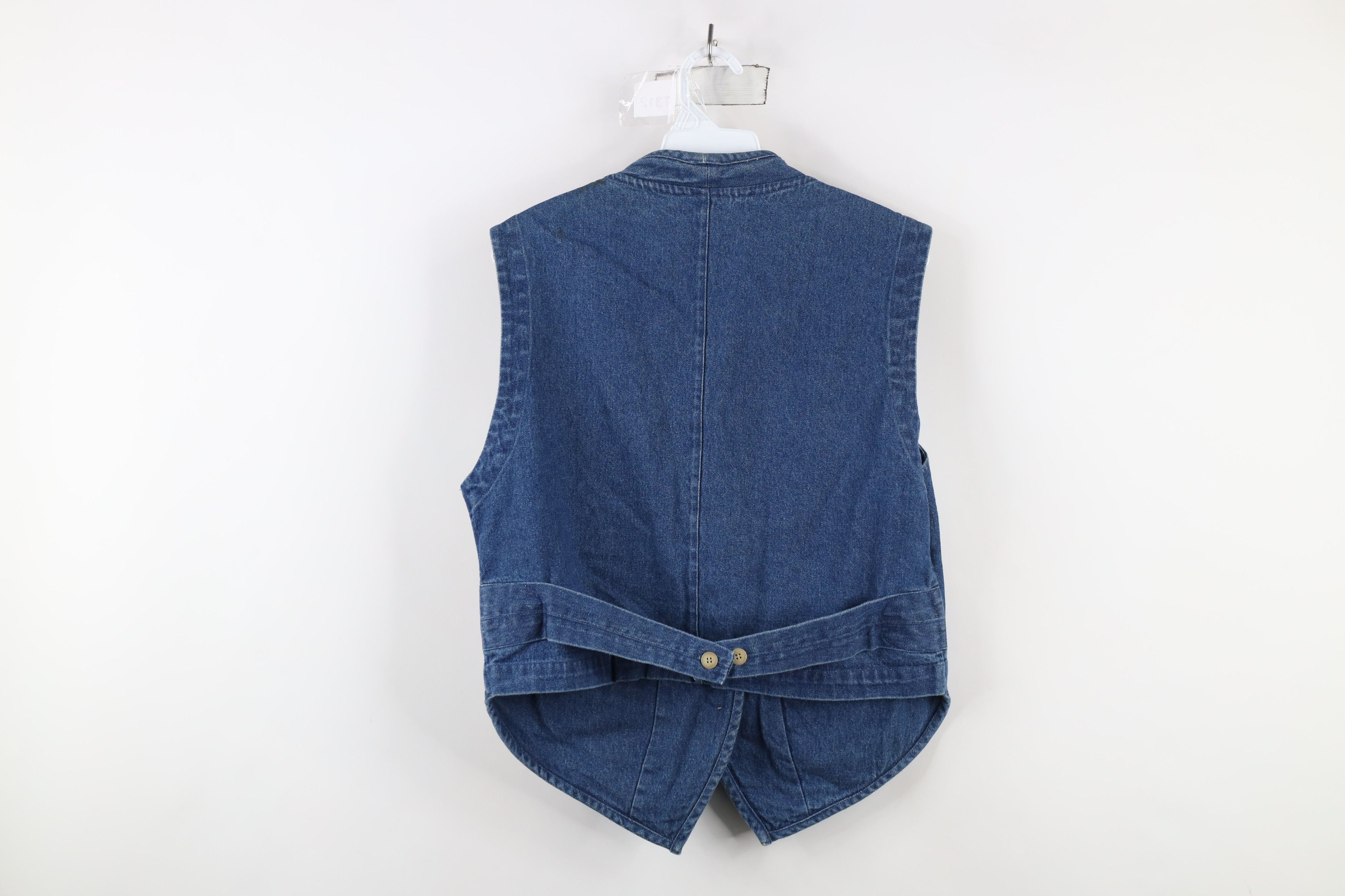 Vintage Vintage 90s Streetwear Button Back Denim Jean Vest Jacket Size L / US 10 / IT 46 - 12 Thumbnail