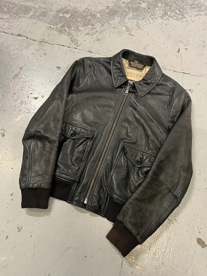 Burberry Burberry Black Cargo Pocket Black Premium Leather Jacket Size US M / EU 48-50 / 2 - 4 Thumbnail