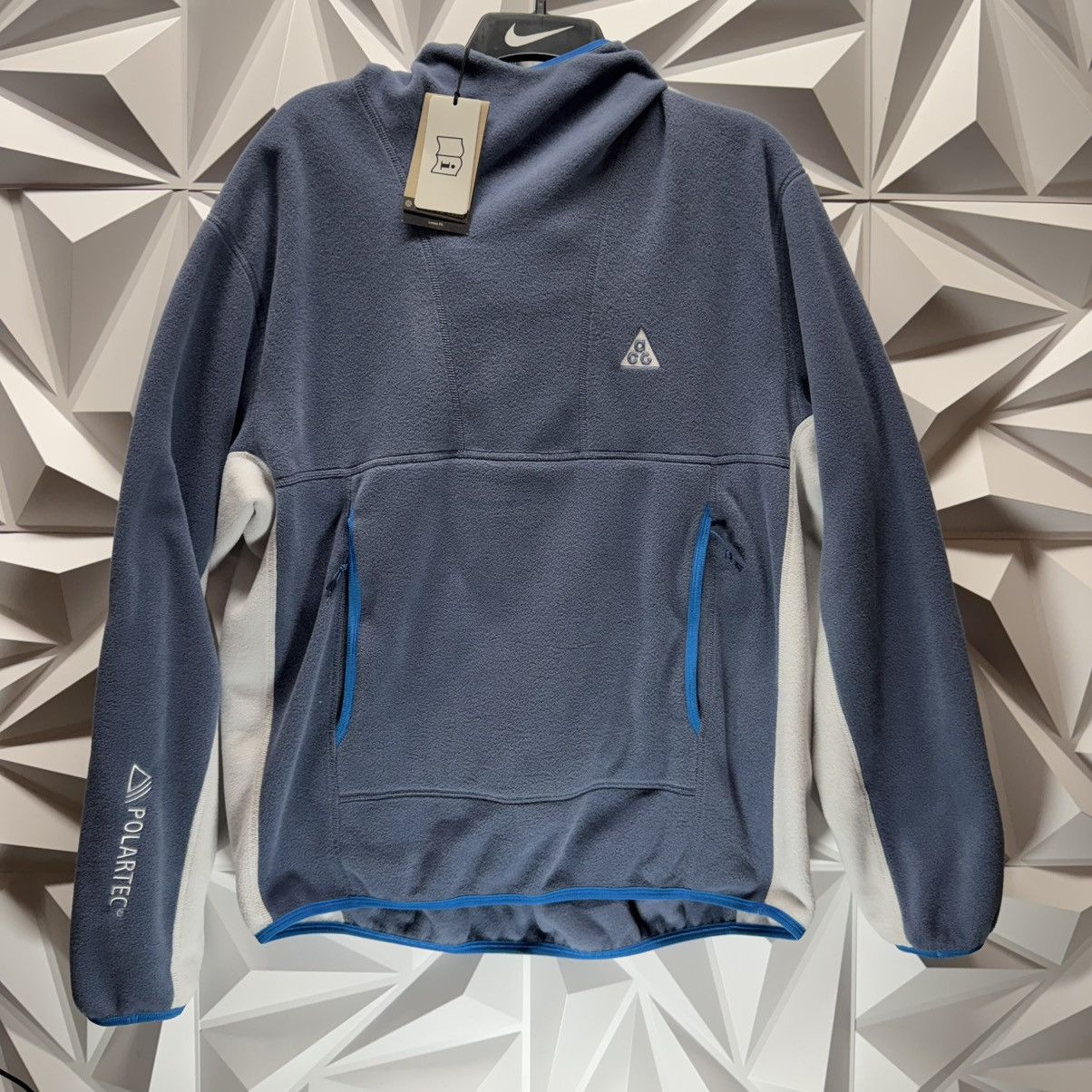 Nike ACG × Polartec Nike ACG Polartec Therma-Fit Wolf Tree Hoodie Blue Photon M Size US M / EU 48-50 / 2 - 1 Thumbnail
