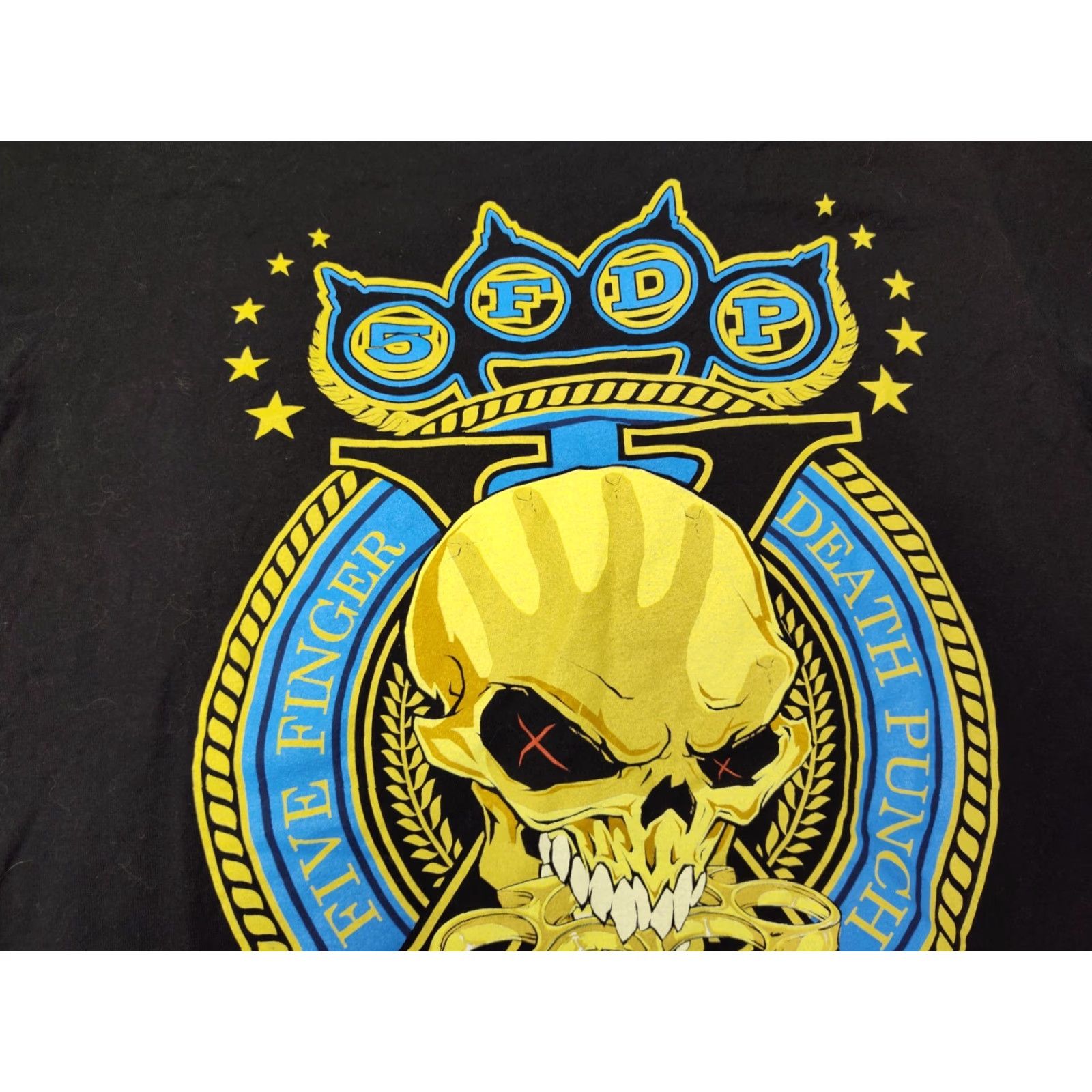 Tultex Five Finger Death Punch T-Shirt Adult Medium Black Double Sided Graphic Tultex Unisex Adults Mens Size US M / EU 48-50 / 2 - 5 Thumbnail