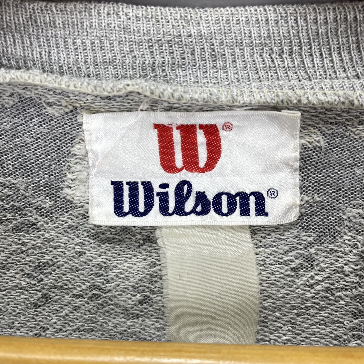 Vintage 90s Vintage WILSON Crew Neck Sweatshirt #1985/13 Size US L / EU 52-54 / 3 - 8 Thumbnail
