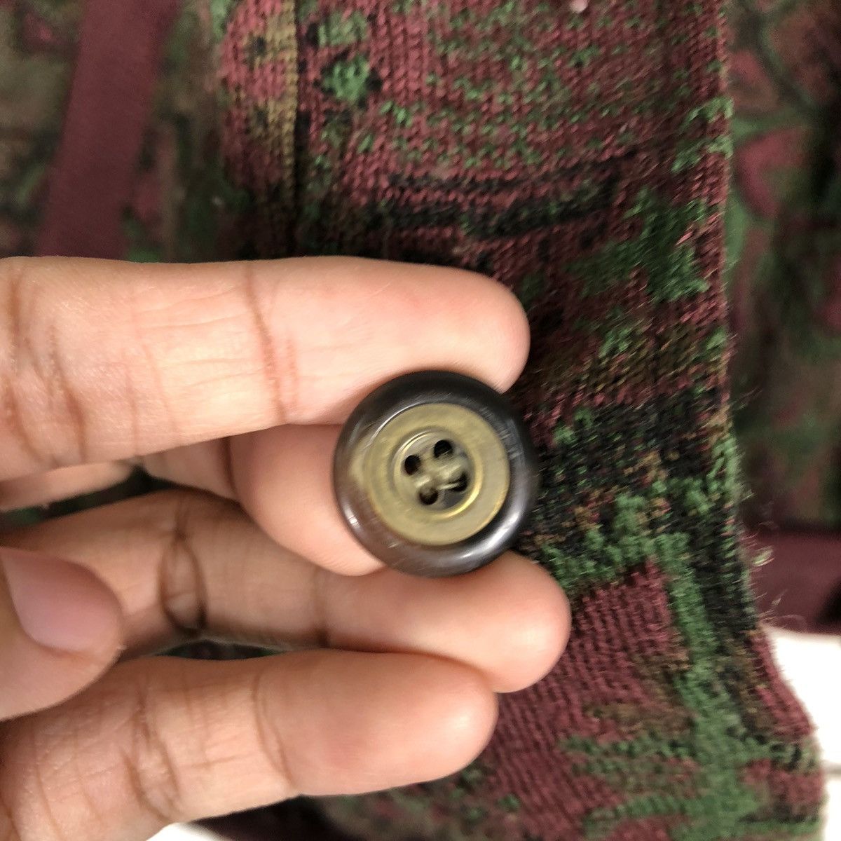 Hysteric Glamour Vintage Cardigan Button Bomber Jacket FullMark Issey Miyake Size US M / EU 48-50 / 2 - 16 Thumbnail