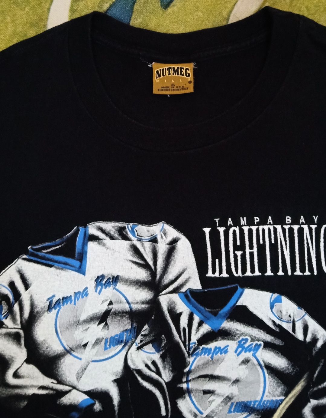 NHL × Nutmeg × Vintage Vintage 90s NHL Tampa Bay Lightning T-shirt Size US XXL / EU 58 / 5 - 14 Thumbnail