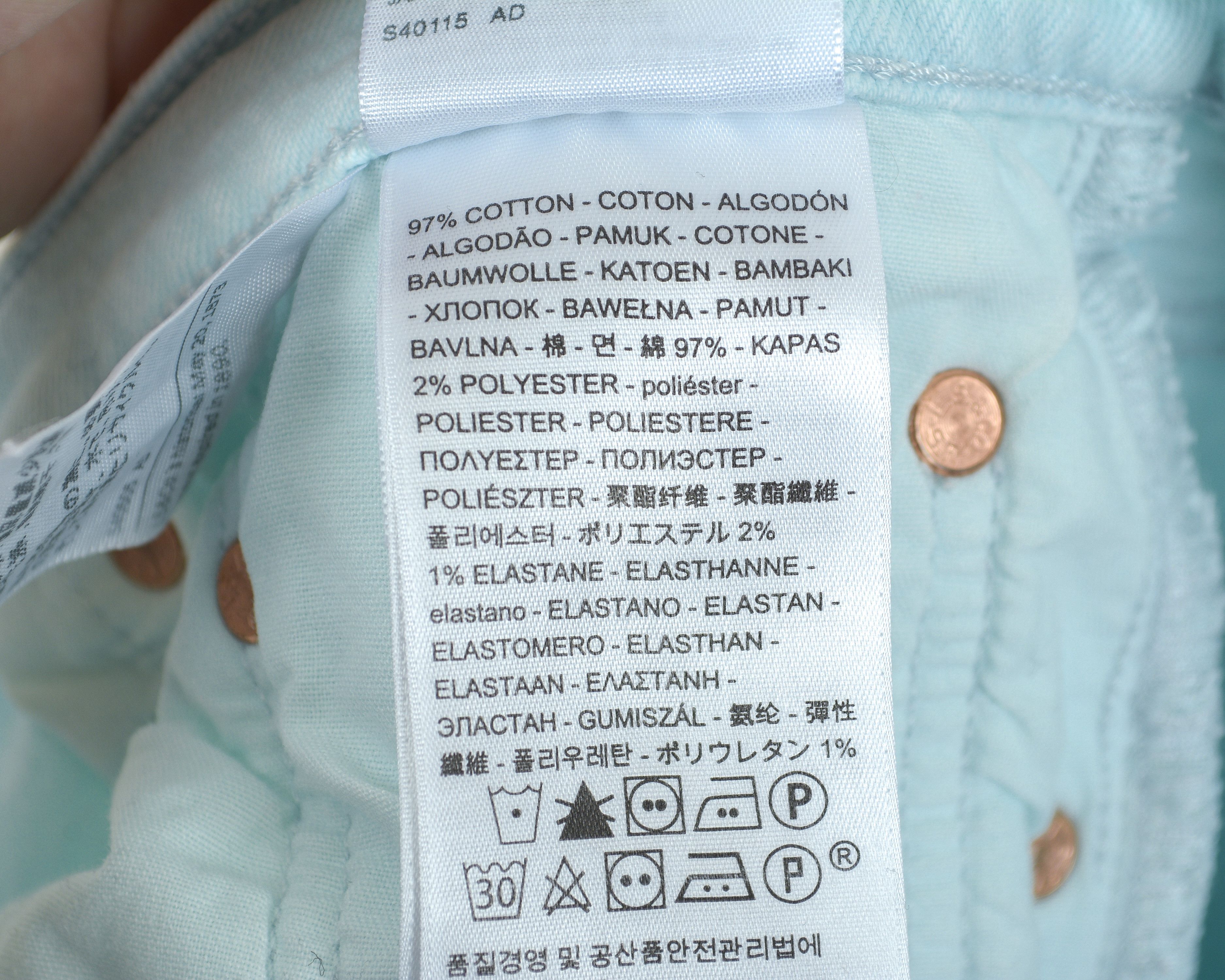 Levi's 501S W26 L32 Skinny Jeans Denim Trousers Pants Button Fly Size 26" / US 2 / IT 38 - 7 Thumbnail