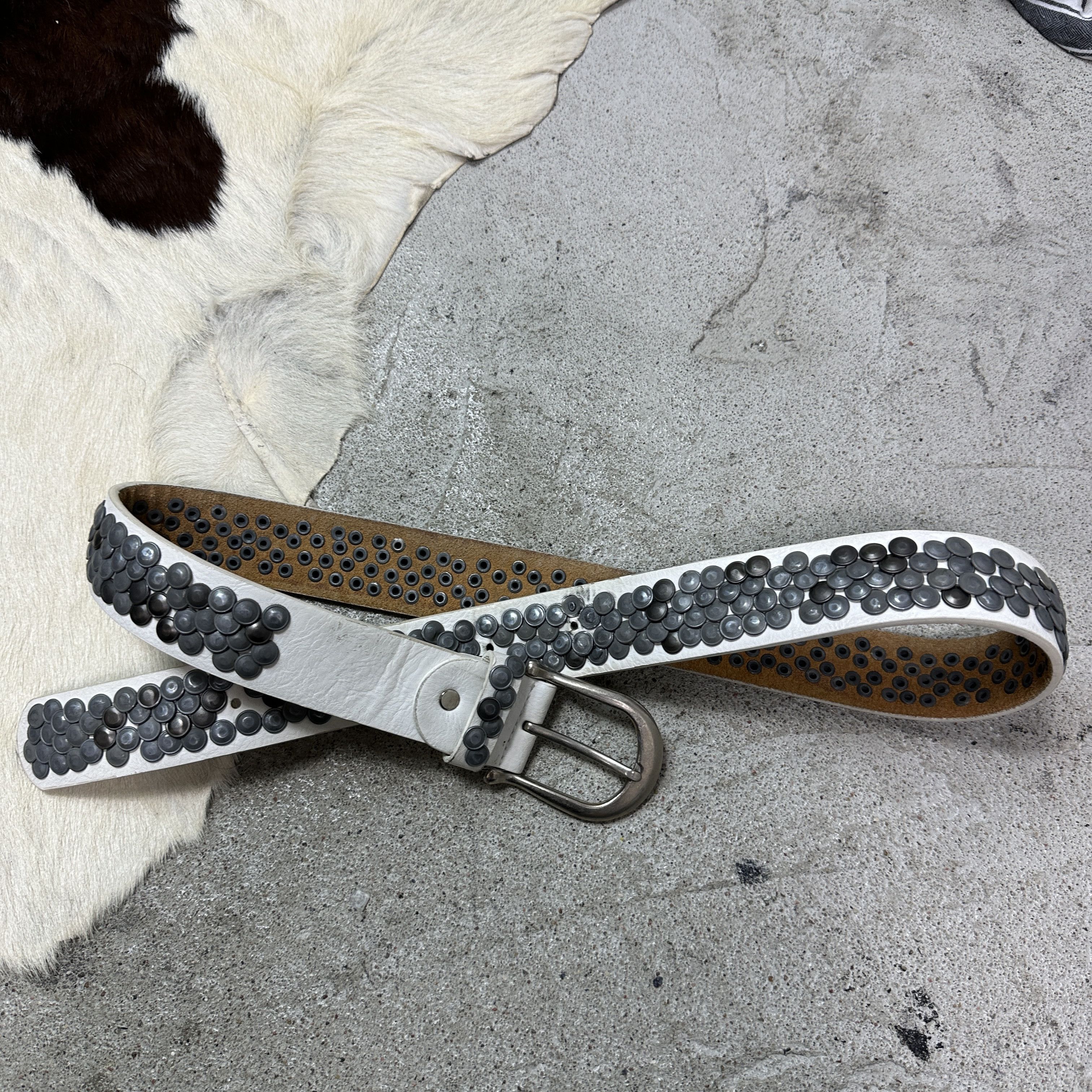 Vintage Vintage Avant Garde Grunge Studded Belt 00s Size ONE SIZE - 2 Thumbnail