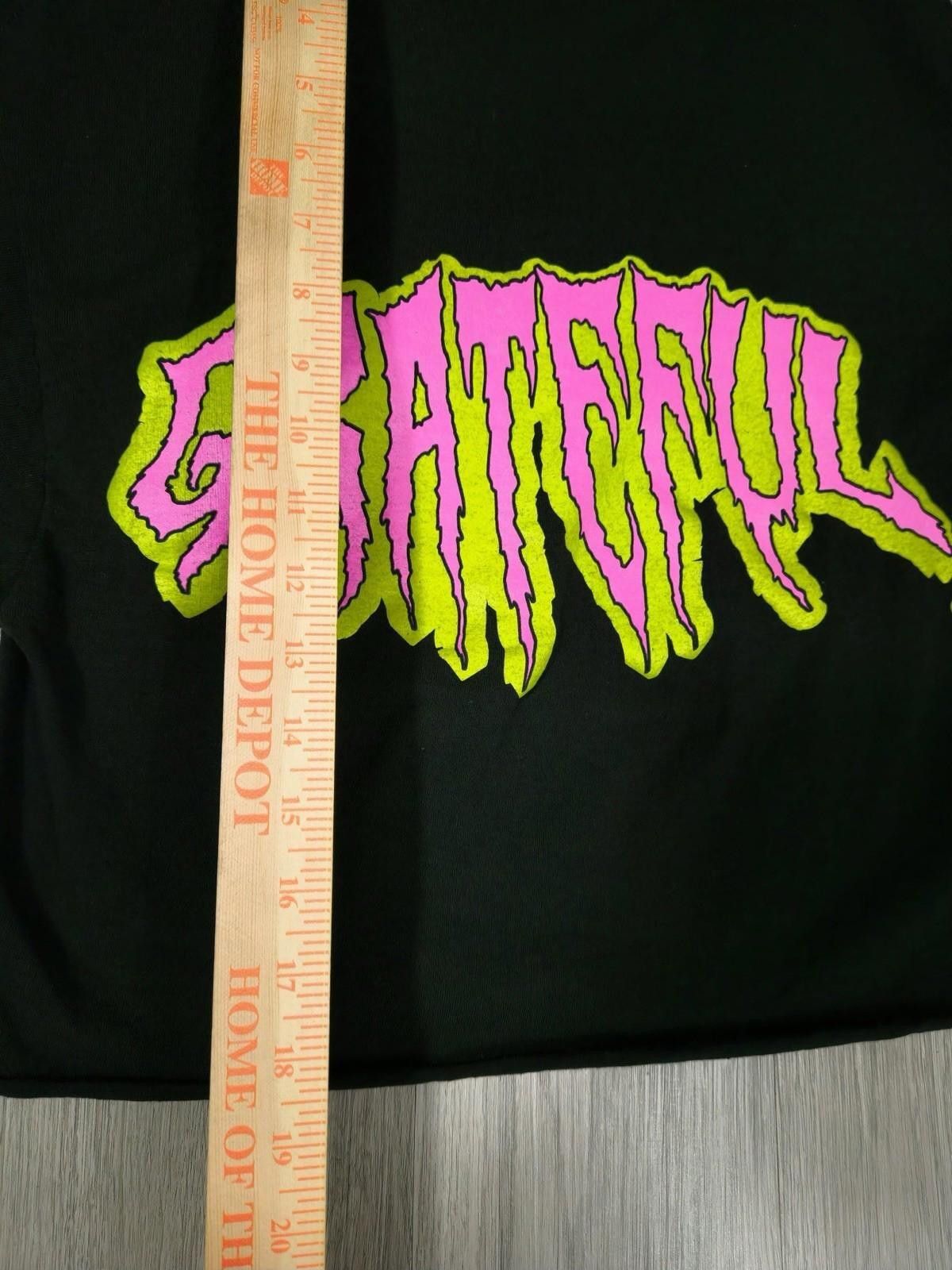 Grateful Dead “GRATEFUL” Neon Pink & Yellow Graphic Crop Top –Women’s #7 Size S / US 4 / IT 40 - 4 Thumbnail