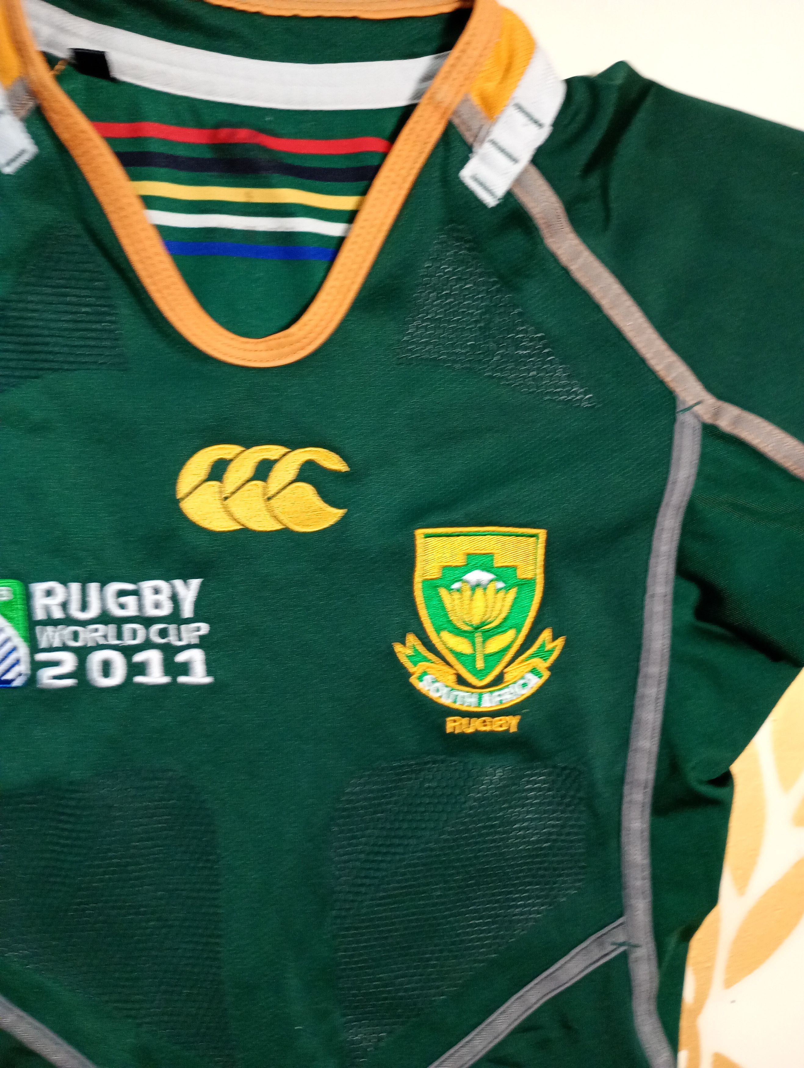 Canterbury of New Zealand Canterbury SA Rugby World Cup 2011 Jersey Size US M / EU 48-50 / 2 - 7 Thumbnail