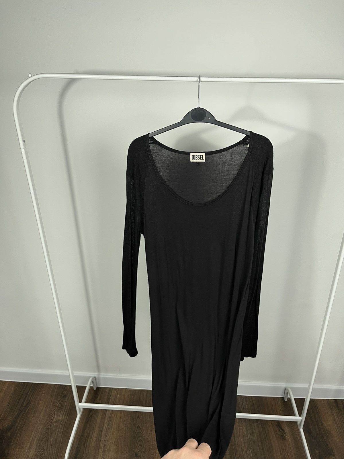 Diesel Diesel Black Long Dress Lightweight Viscose Minimal Size M Size M / US 6-8 / IT 42-44 - 8 Thumbnail