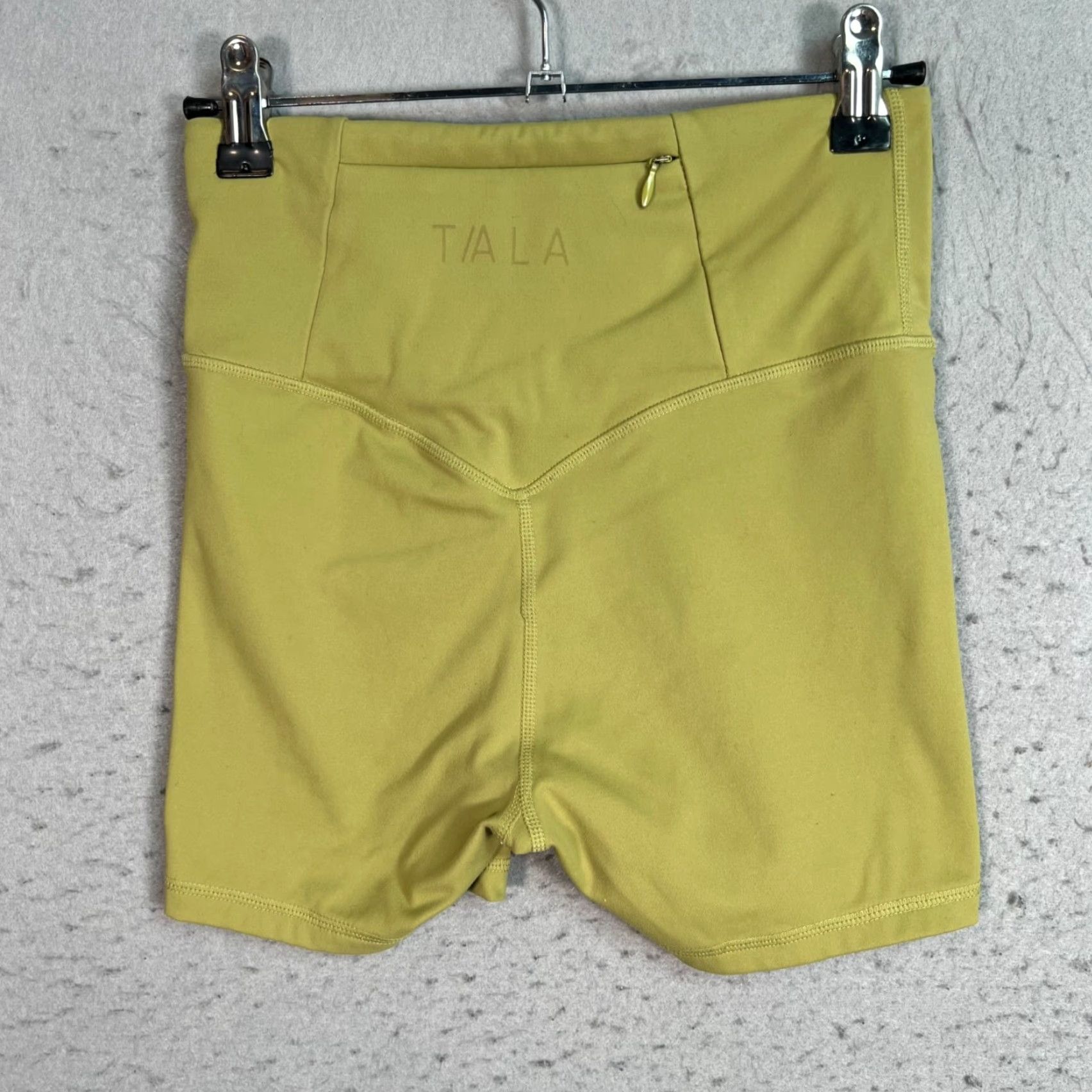Vintage Tala Womens Size Small High-Waisted Green Active Biker Shorts Athletic Gym Size 28" / US 6 / IT 42 - 2 Thumbnail