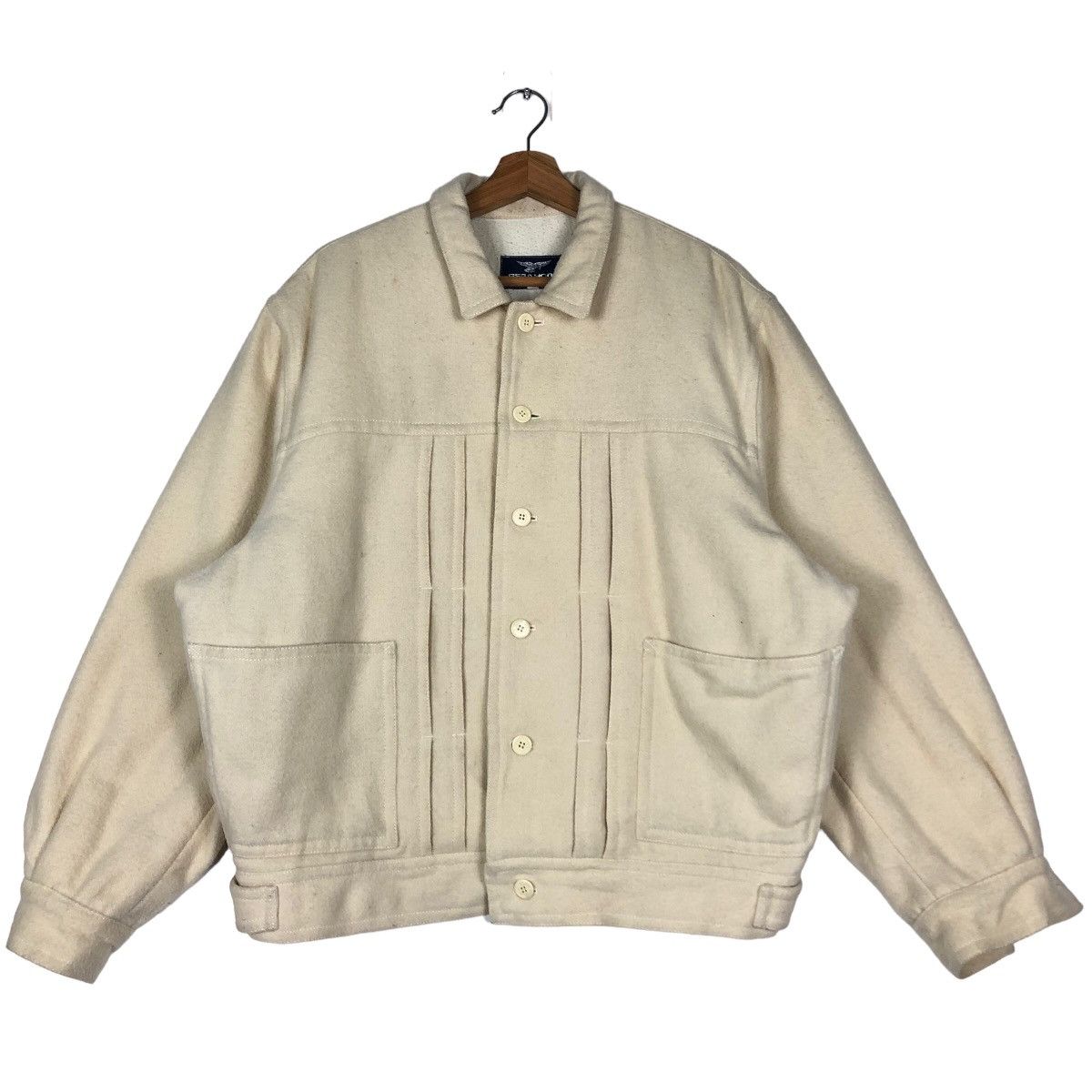 S*様 90s vtg   wool bomber jac Issey Miyake Issey Miyake Wool Bomber Jacket 90's | Grailed