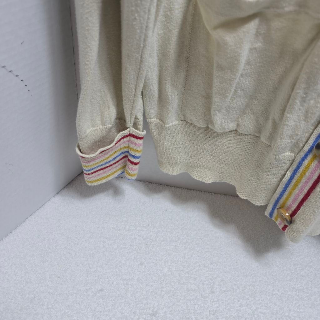 St. Johns Bay Women's St. John's Bay Petite Cardigan PL Beige Multicolor Size S / US 4 / IT 40 - 5 Thumbnail