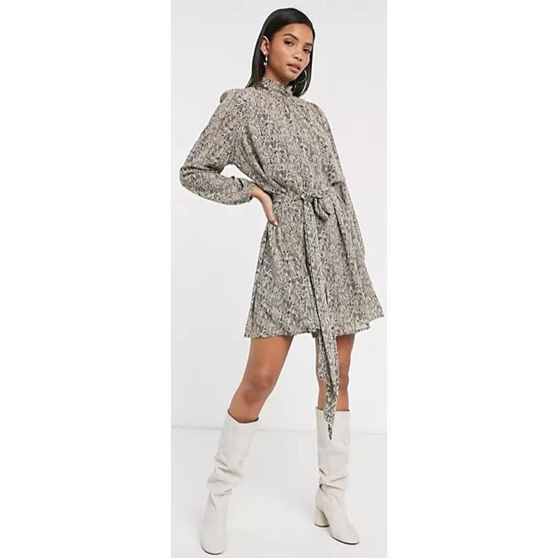 Other AWARE by Vero Moda Josephine Printed Mock Neck Dress Small Size S / US 4 / IT 40 - 1 Thumbnail