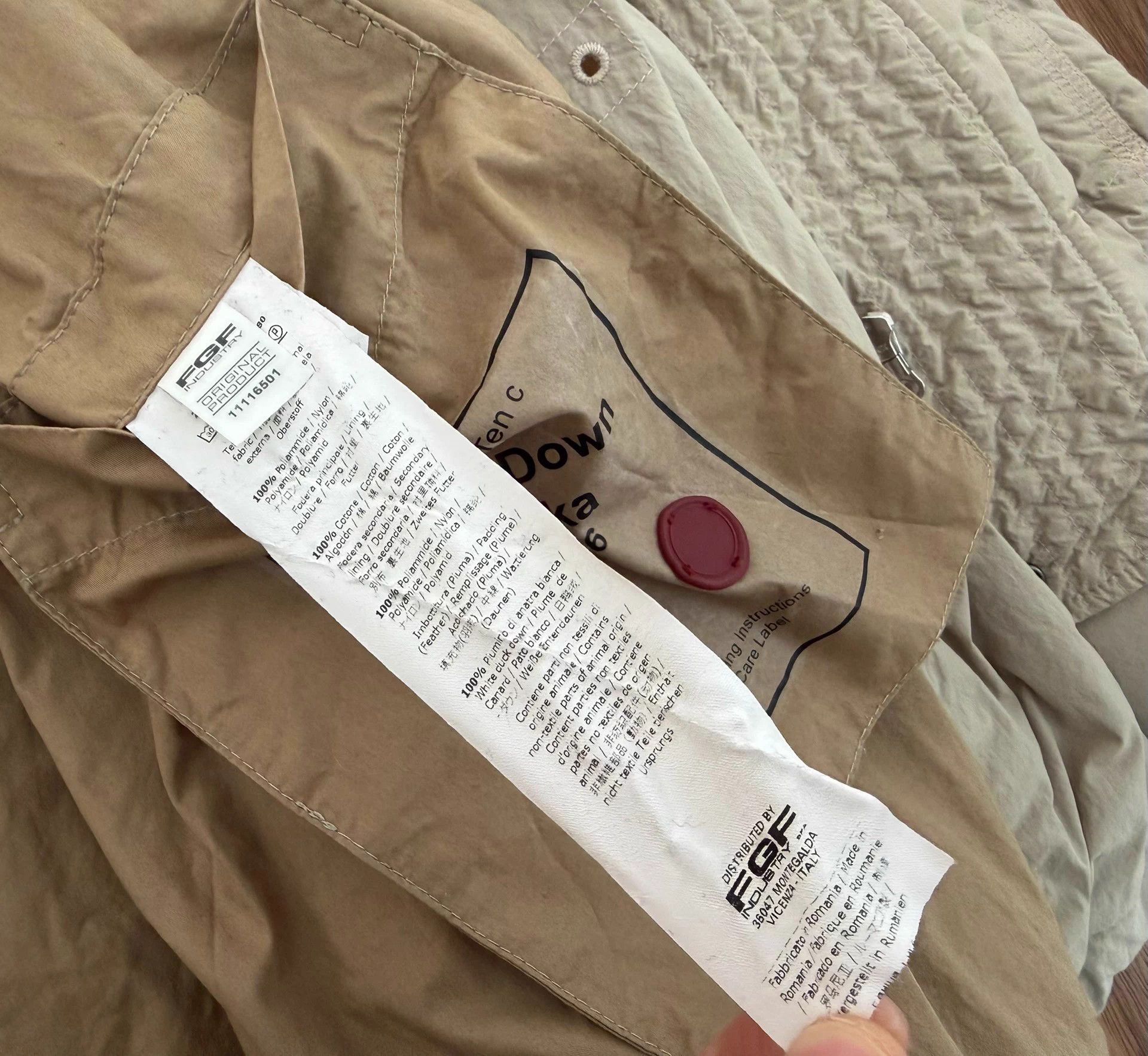 Ten C Ten C Deck Down Parka matte polyamide 48 good Size US M / EU 48-50 / 2 - 7 Thumbnail