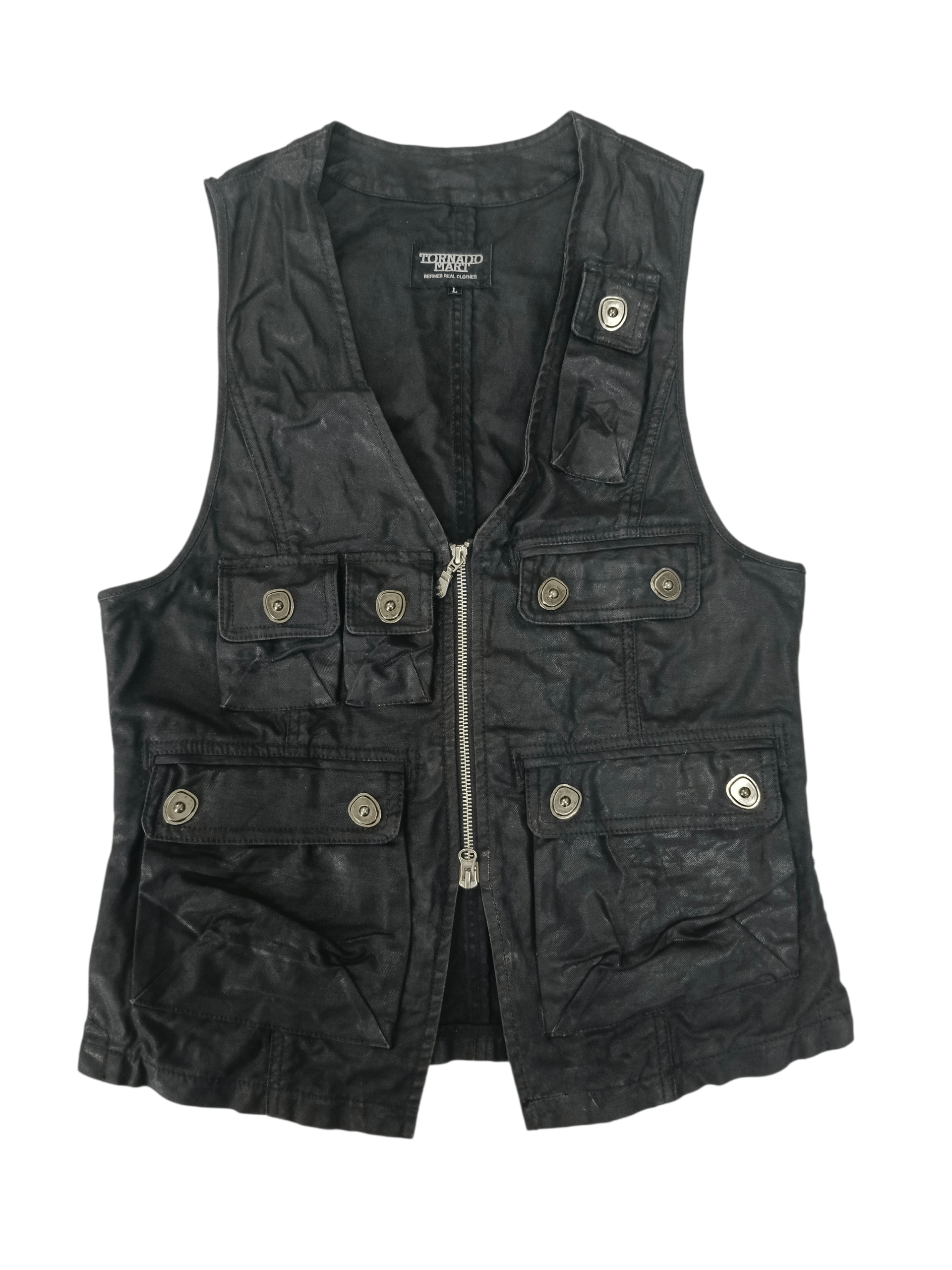 Tornado Mart Tornado Mart Waxed Multi-Pocket Utility Tactical Size L / US 10 / IT 46 - 3 Thumbnail